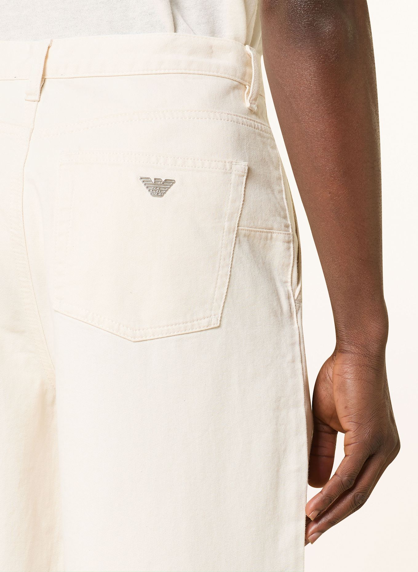 EMPORIO ARMANI Jeans Wide Fit: U1109 WHITE ASPARAGUS