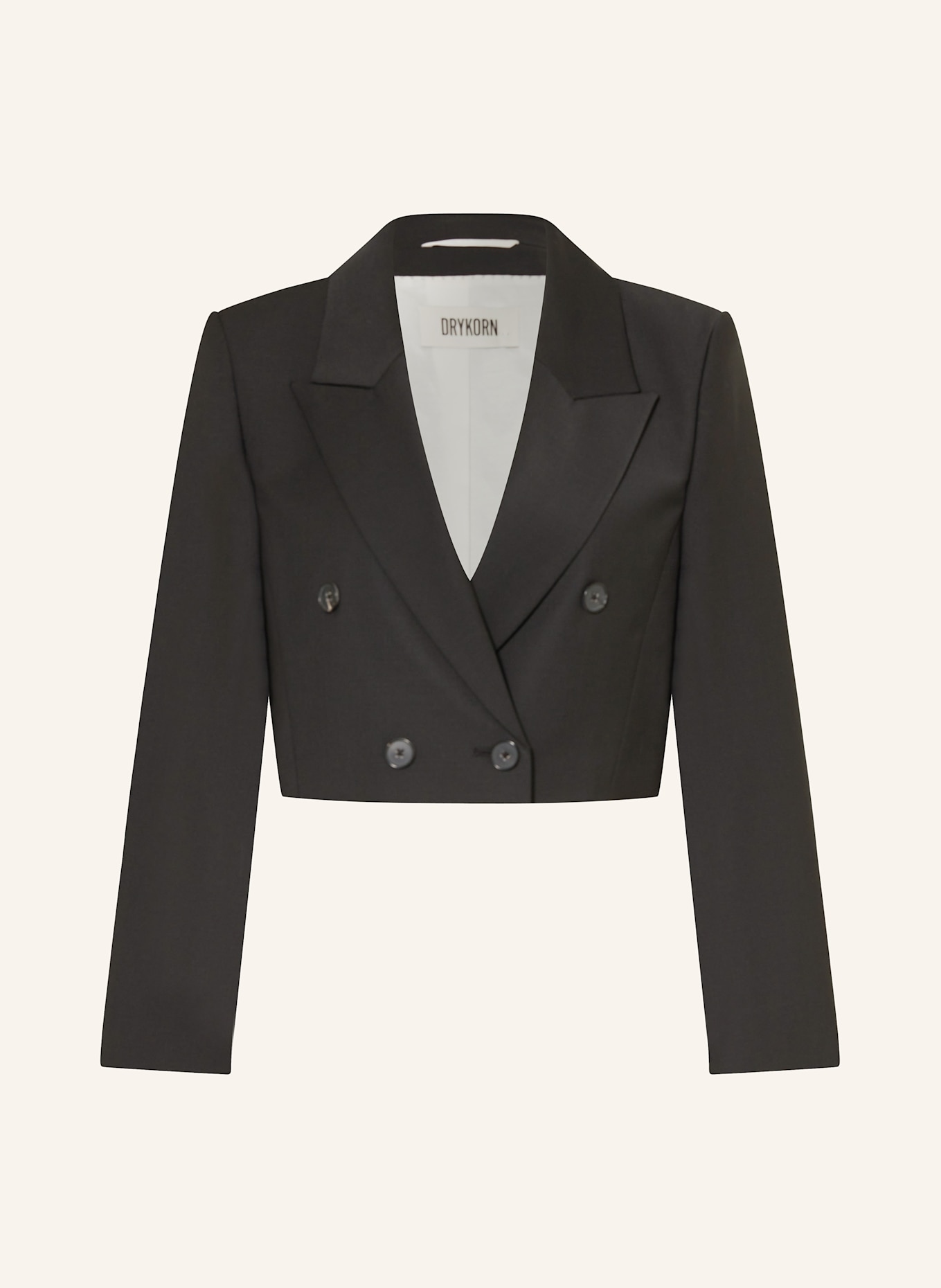 DRYKORN Cropped-Blazer GARVOCK: SCHWARZ