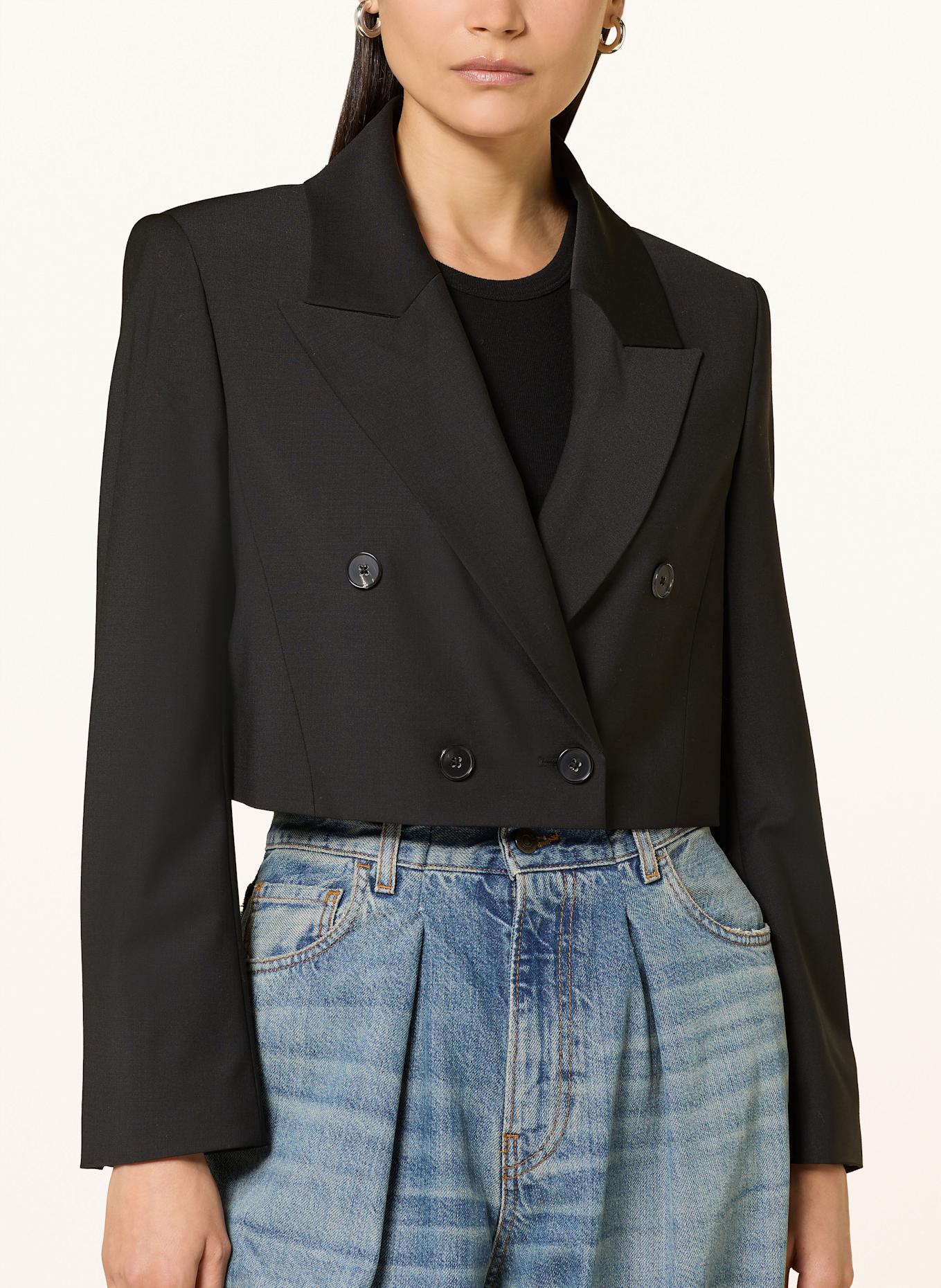 DRYKORN Cropped-Blazer GARVOCK: SCHWARZ