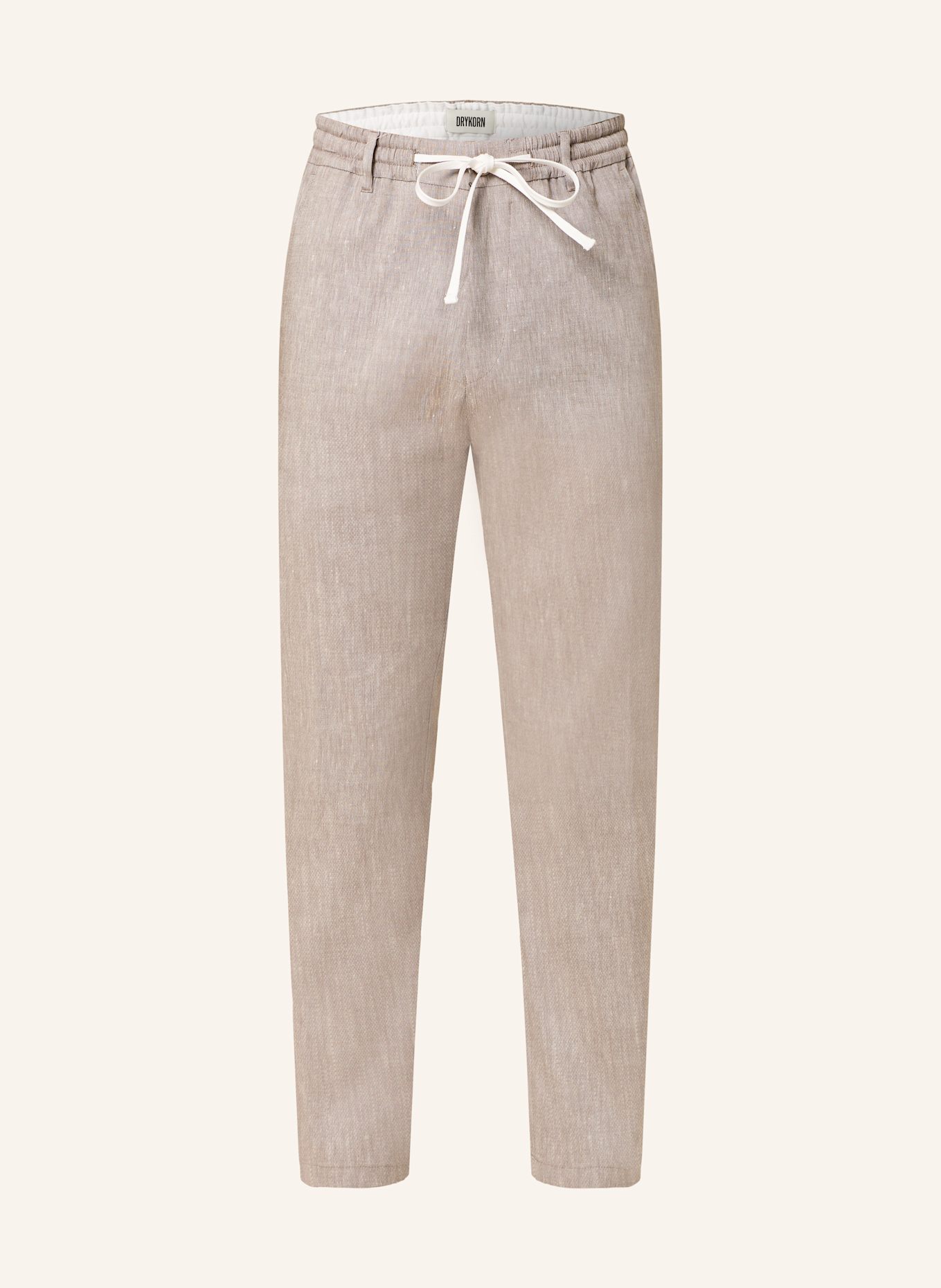 DRYKORN Hose DEGER im Jogging-Stil Regular Fit mit Leinen: BEIGE