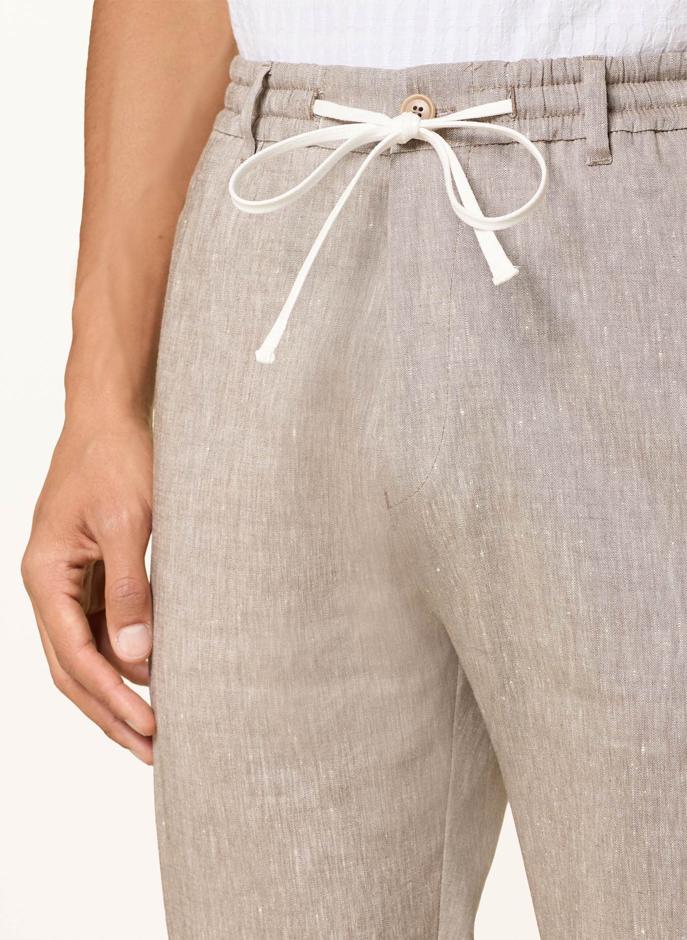 DRYKORN Hose DEGER im Jogging-Stil Regular Fit mit Leinen: BEIGE