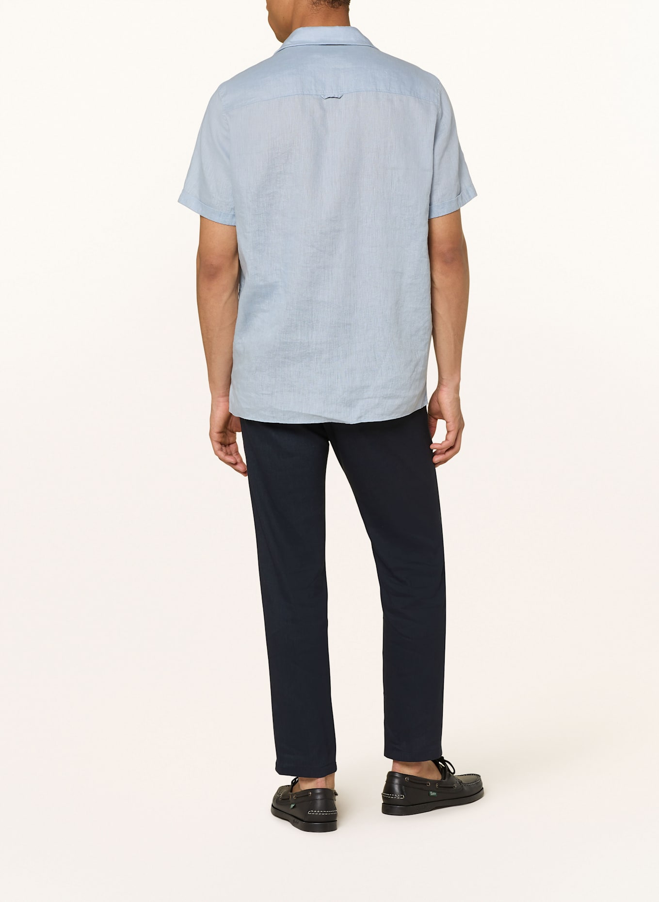 DRYKORN Resorthemd BIJAN Comfort Fit aus Leinen: BLAUGRAU