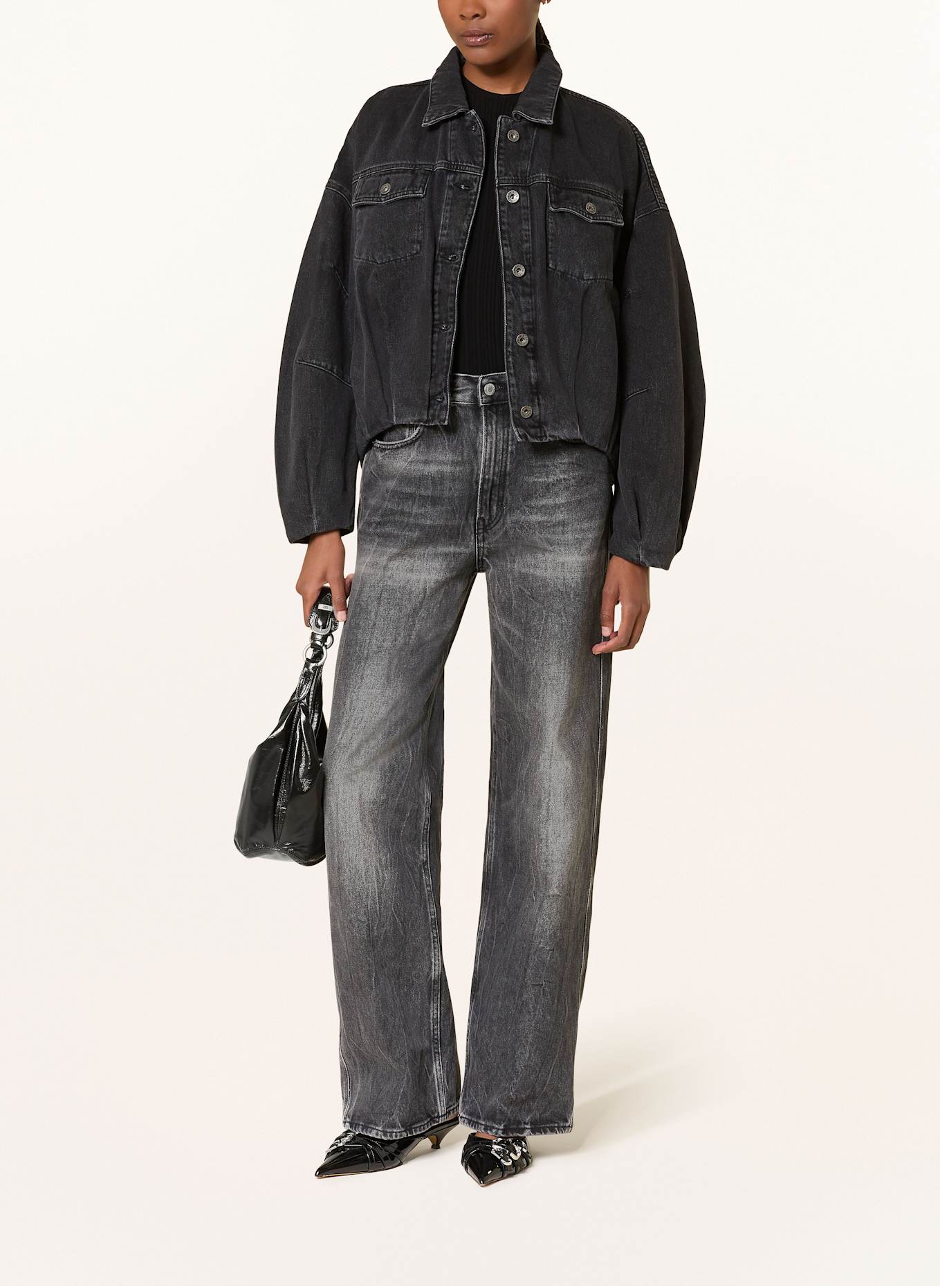 DRYKORN Oversized-Jeansjacke BLAXTON: 1030 schwarz
