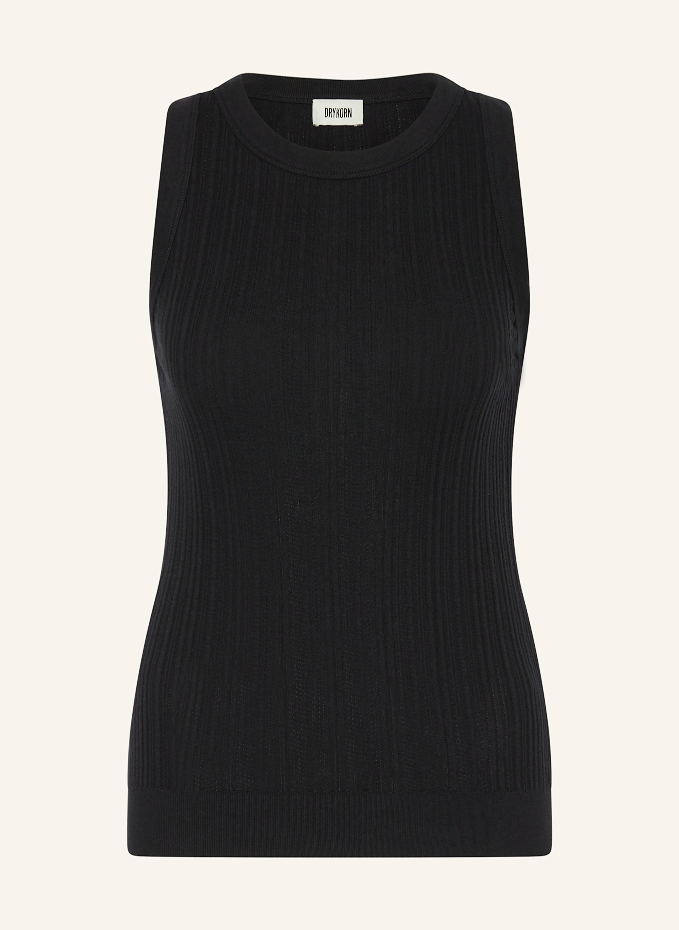 DRYKORN Stricktop OLINA: SCHWARZ