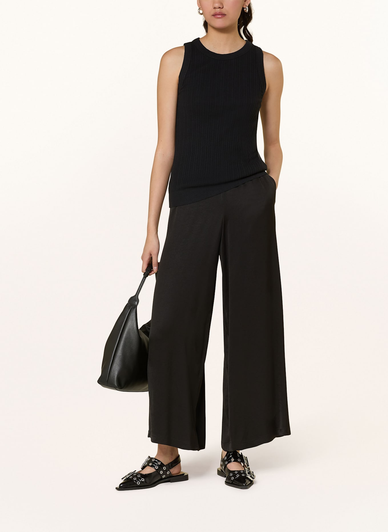 DRYKORN Stricktop OLINA: SCHWARZ