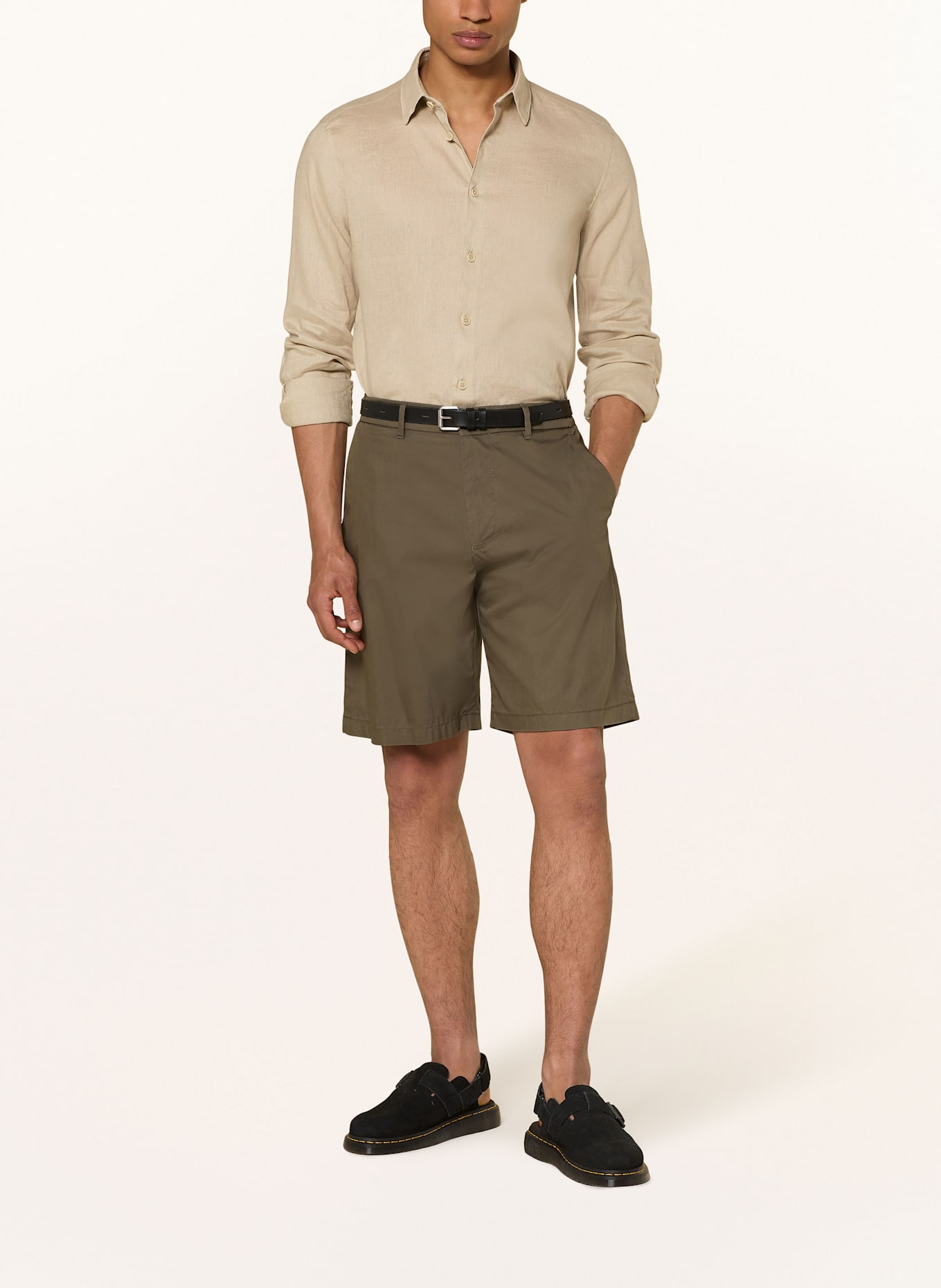 DRYKORN Hemd RAMIS Regular Fit aus Leinen: BEIGE