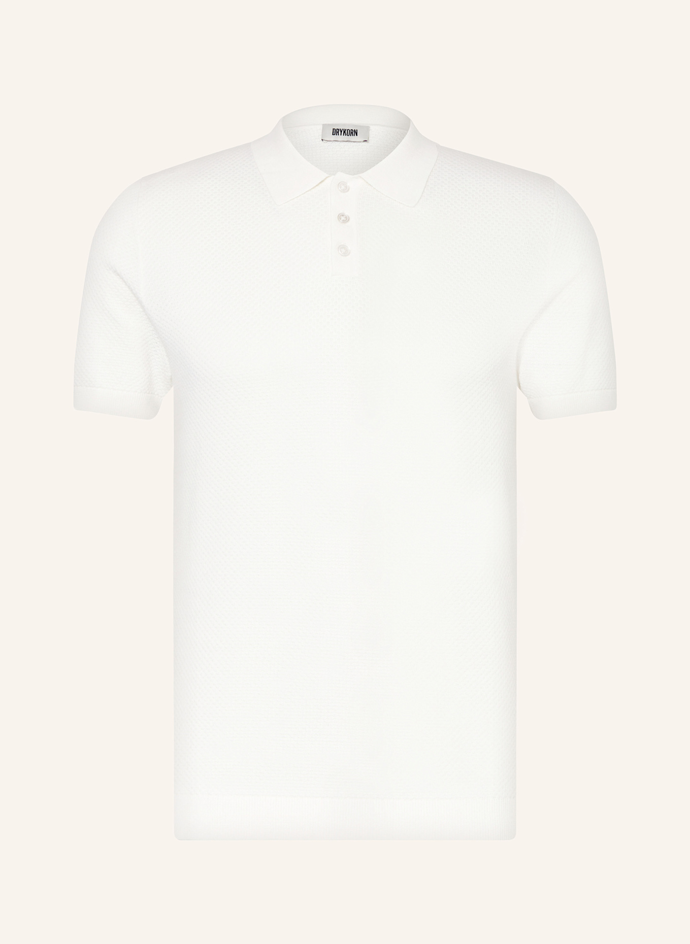DRYKORN Strick-Poloshirt TRITON Regular Fit, Farbe: ECRU (Bild 1)