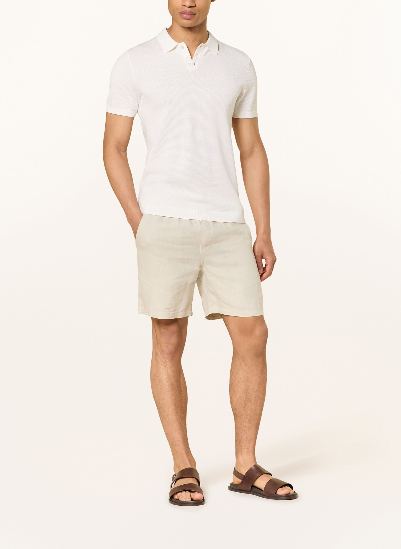 DRYKORN Strick-Poloshirt TRITON Regular Fit, Farbe: ECRU (Bild 2)