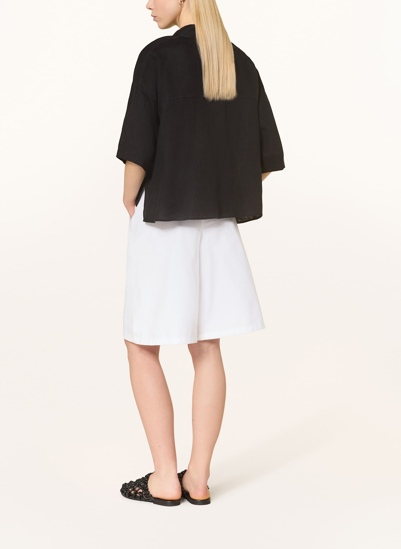 DRYKORN Hemdbluse YARIKA aus Leinen: SCHWARZ