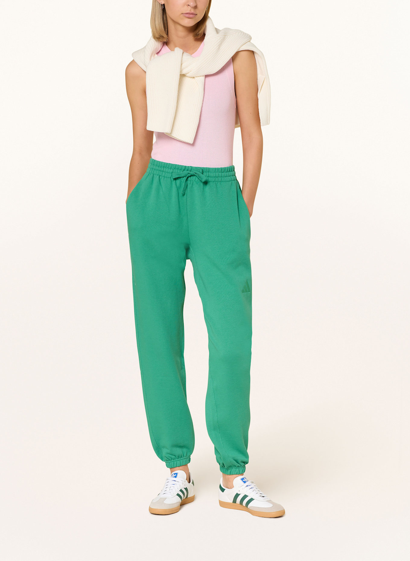 adidas Track Pants ALL SZN FRENCH TERRY LOOSE: GRÜN