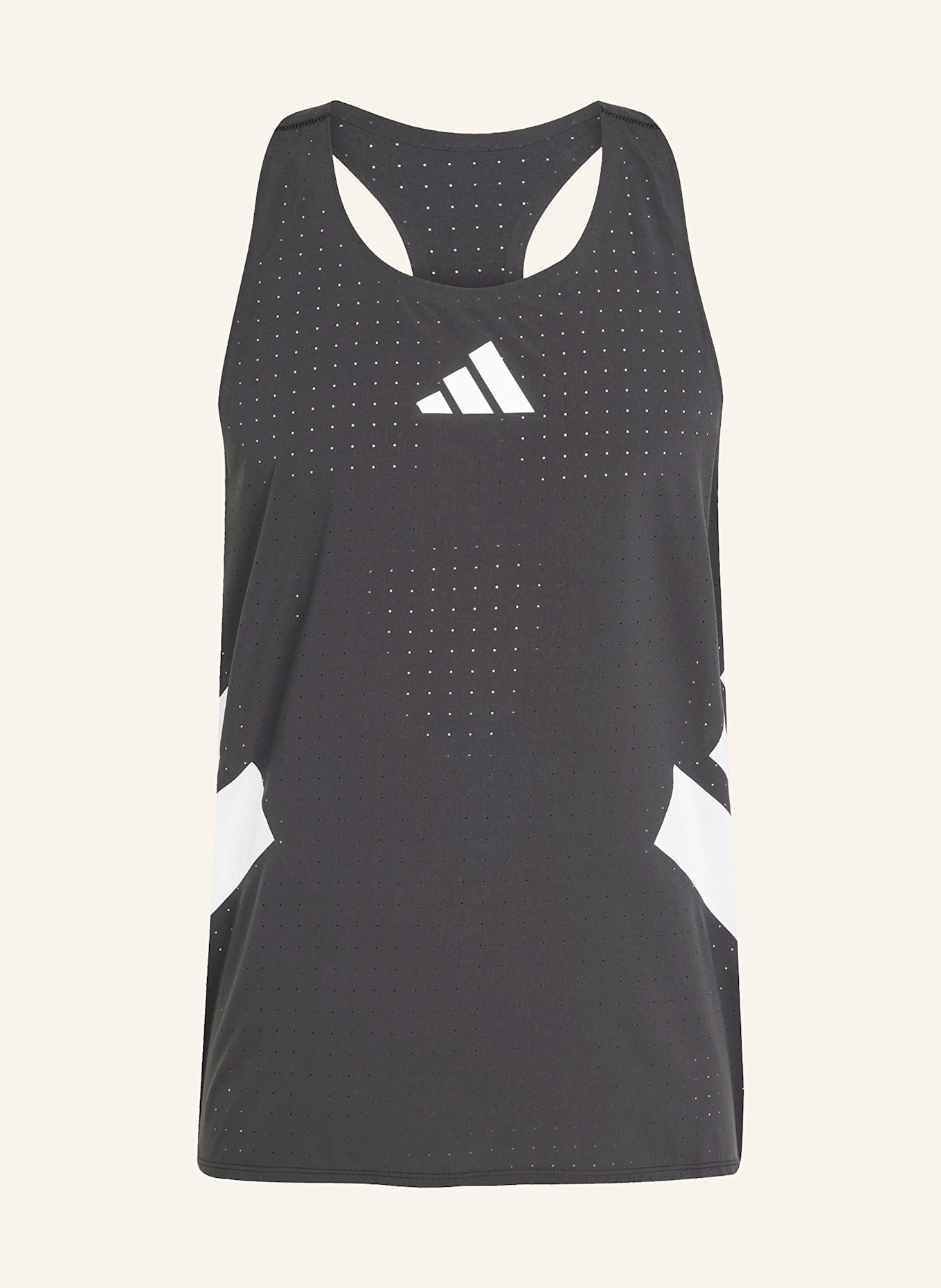 adidas Tanktop ADIZERO ROAD TO RECORDS SINGLET: SCHWARZ