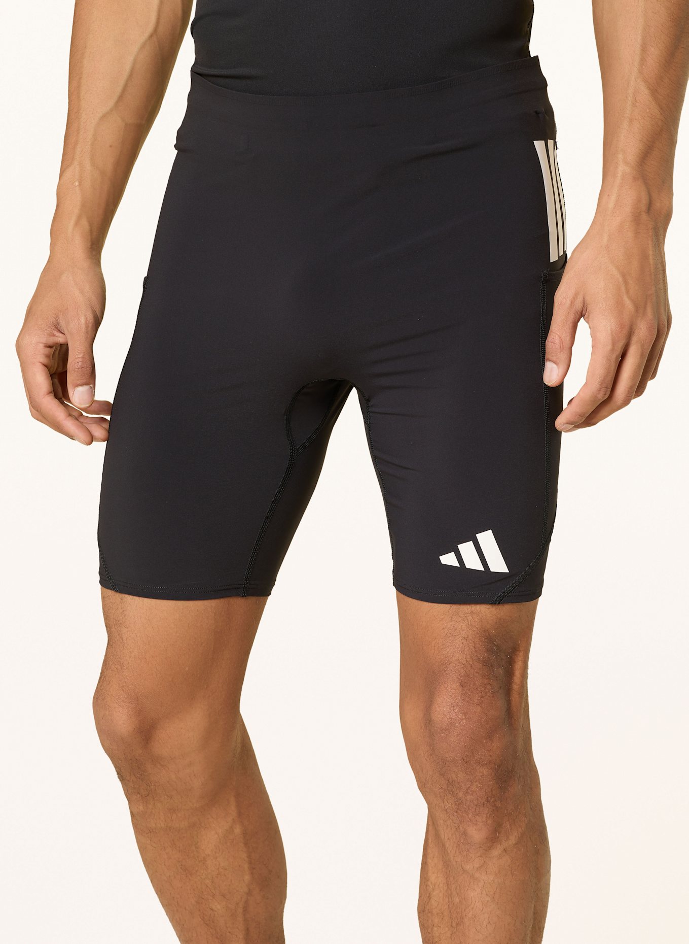 adidas Lauf-Tights ADIZERO RUNNING SHORT POCKET TIGHT: DUNKELBLAU