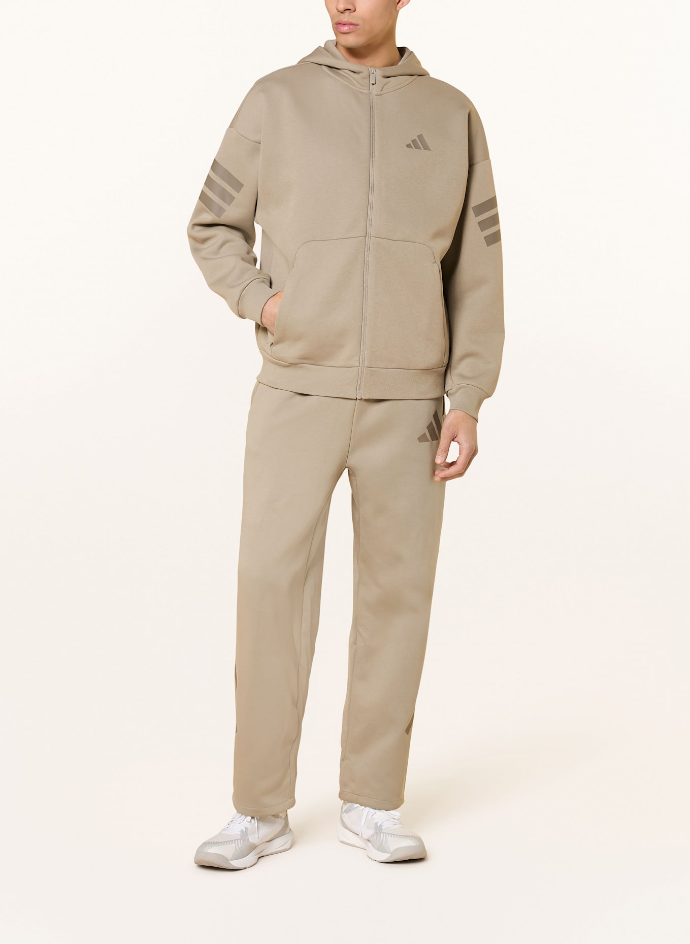 adidas Sweatjacke FUTURE ICONS THREE STRIPES: TAUPE