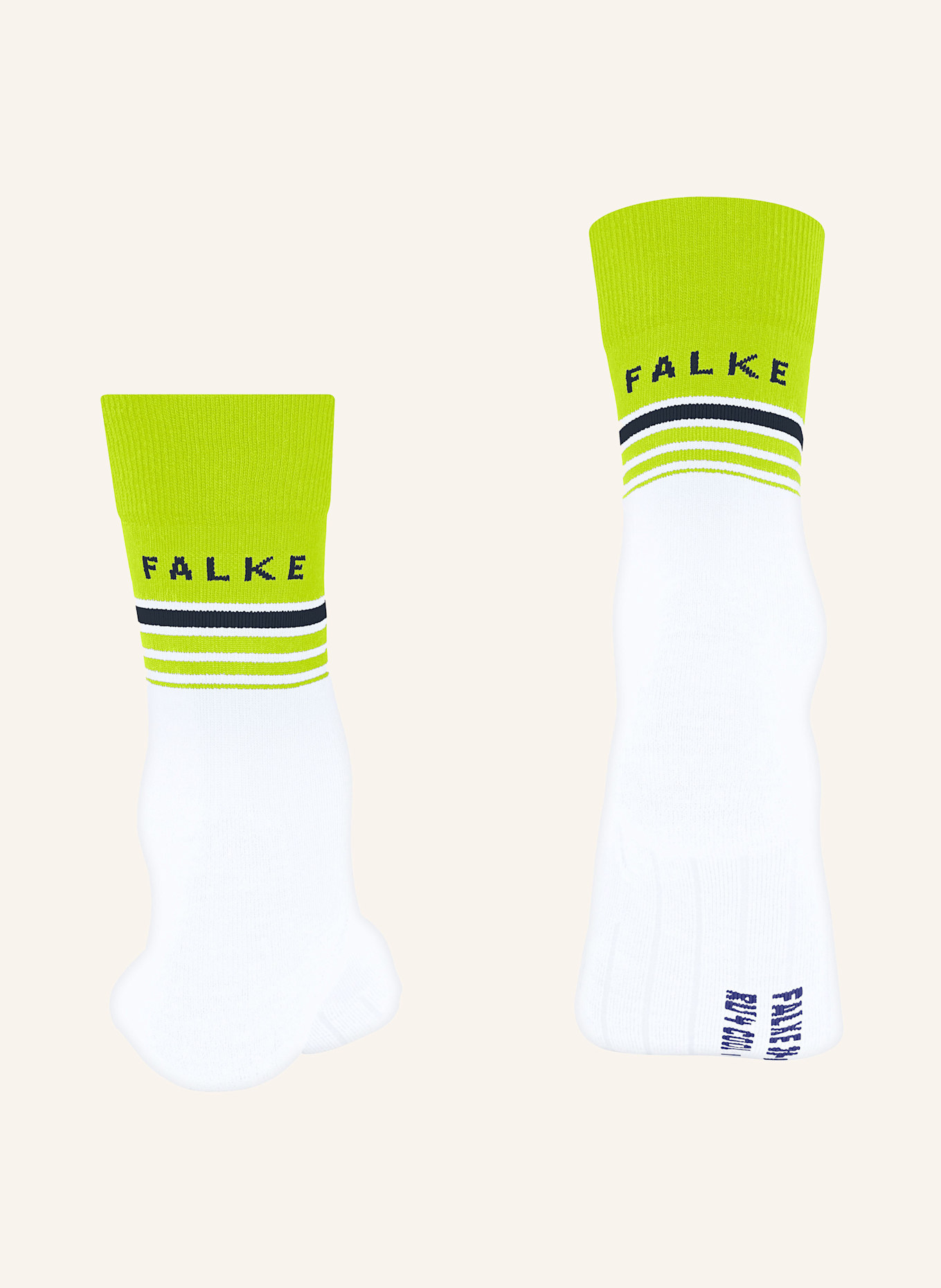 FALKE Laufsocken RU4: WEISS/ NEONGRÜN