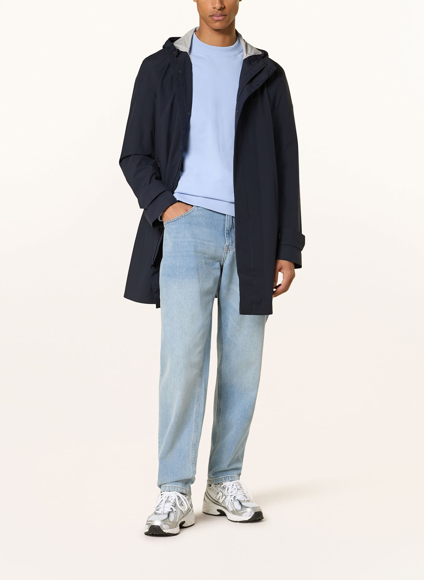 SAVE THE DUCK Regenmantel HYDRO: DUNKELBLAU