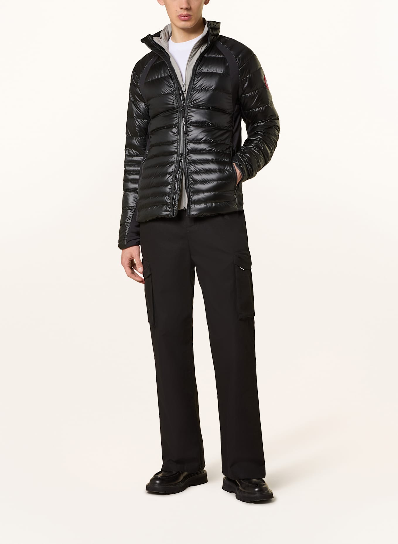 CANADA GOOSE Lightweight-Daunenjacke HYBRIDGE LITE: SCHWARZ