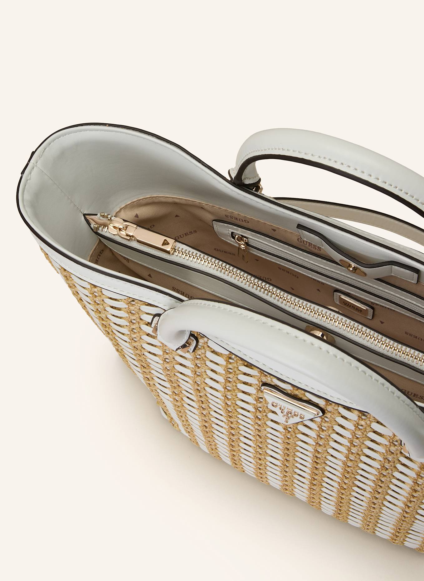 GUESS Shopper ATALIA: WEISS/ HELLBRAUN
