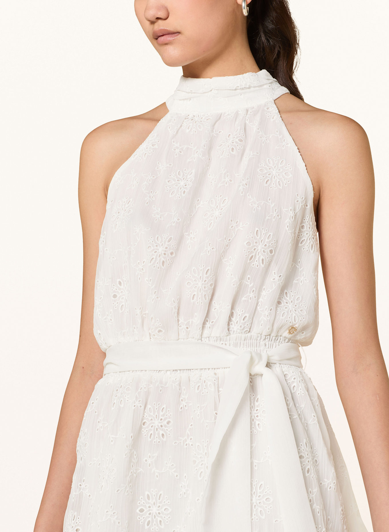 GUESS Kleid DANILE aus Lochspitze: WEISS