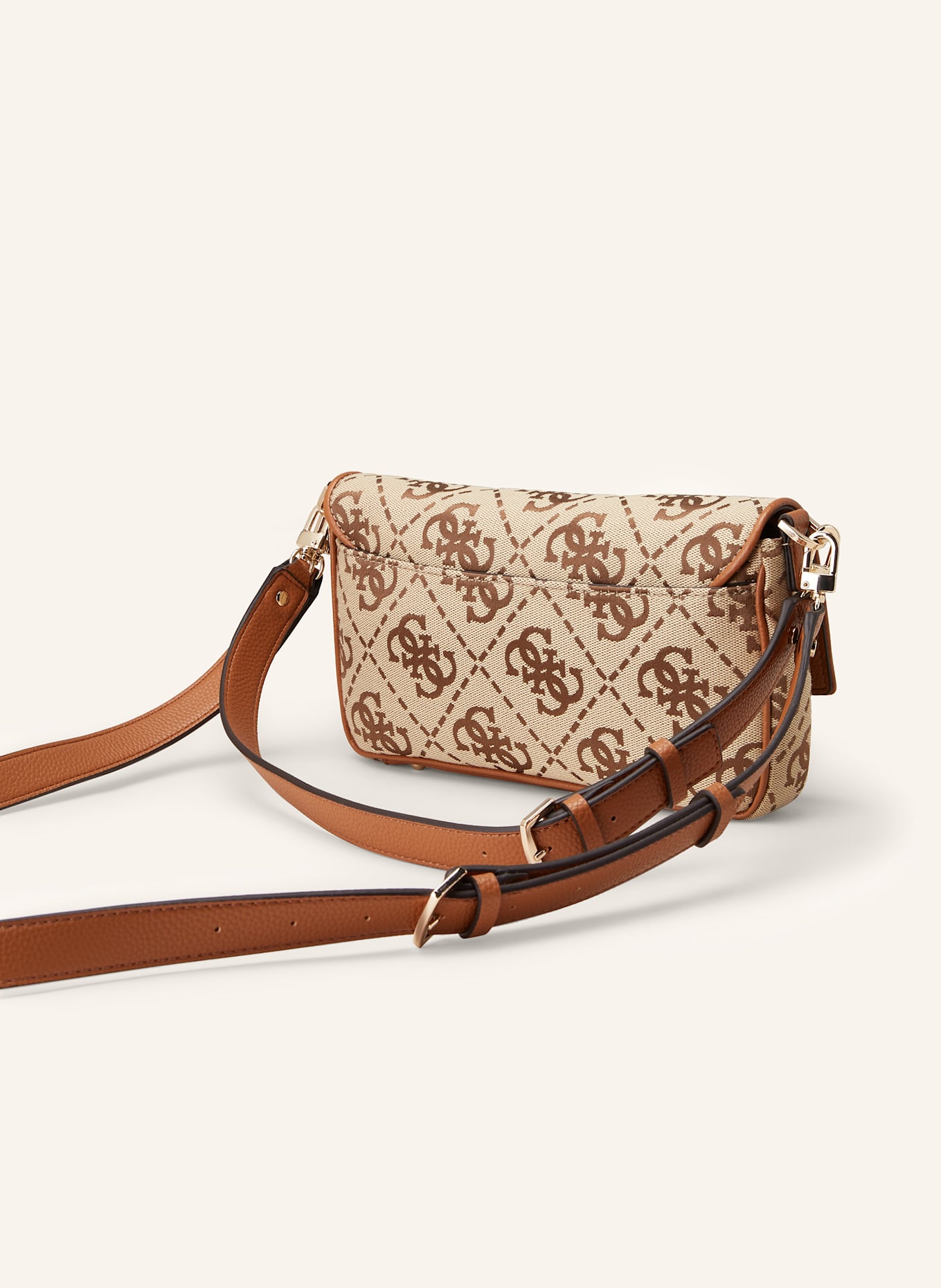 GUESS Umhängetasche CIRCE: BEIGE/ HELLBRAUN/ COGNAC