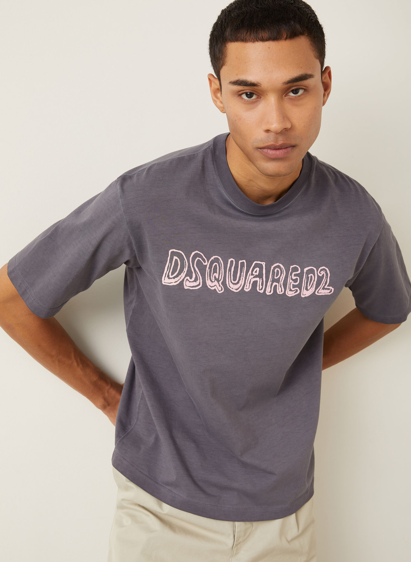 DSQUARED2 T-Shirt: DUNKELGRAU