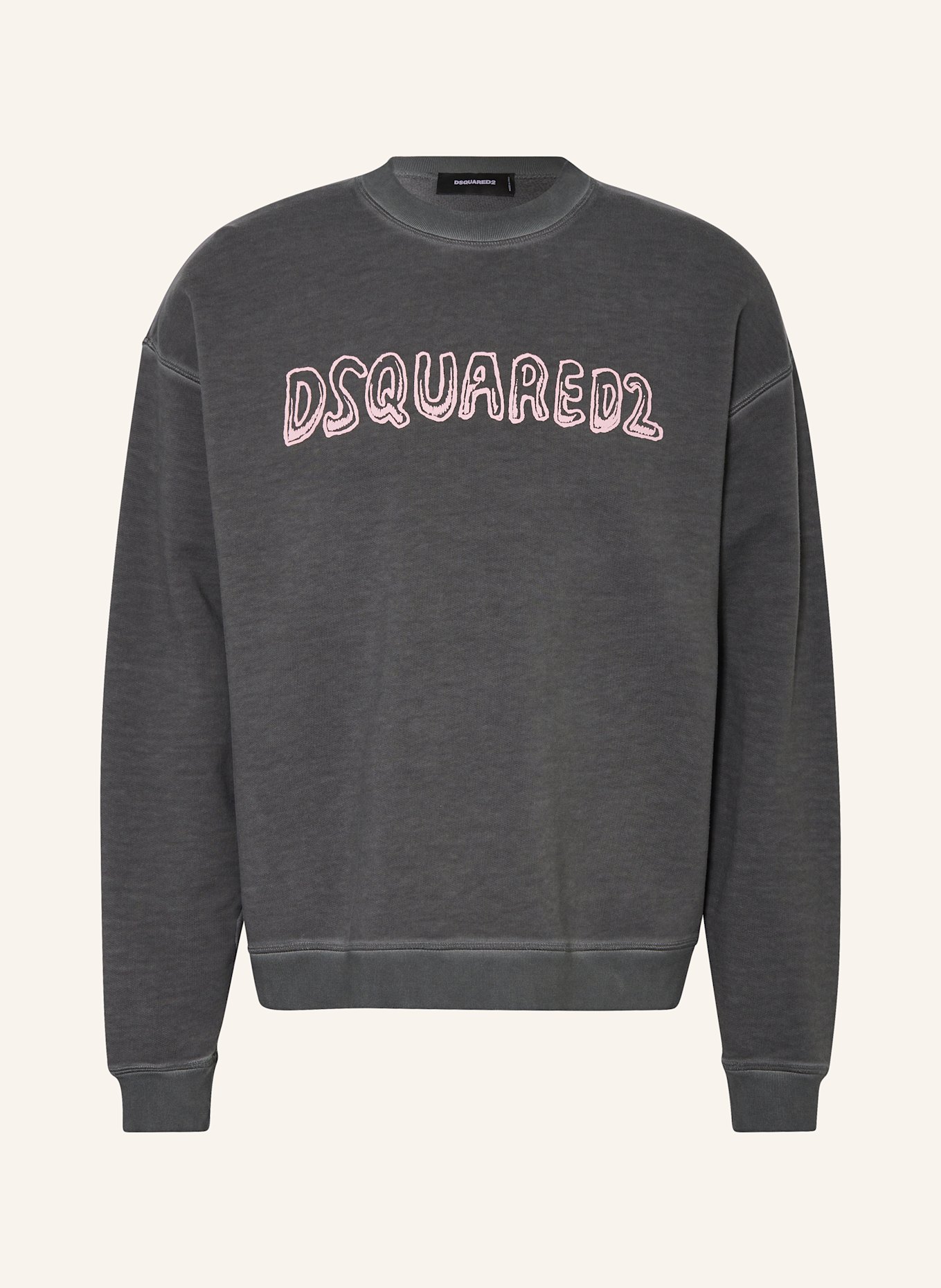 DSQUARED2 Sweatshirt RELAX FIT: DUNKELGRAU