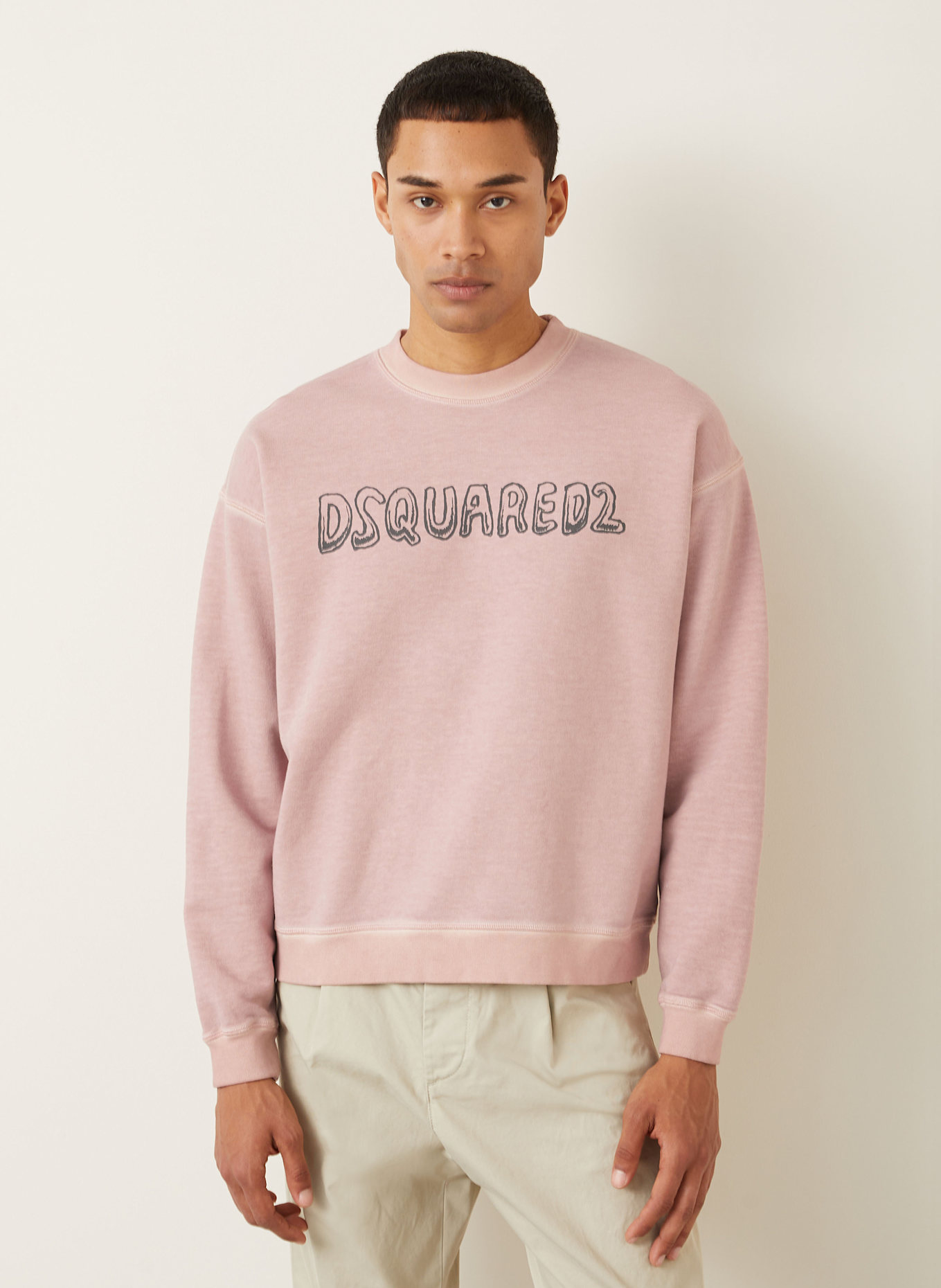 DSQUARED2 Sweatshirt RELAX FIT: ROSÉ