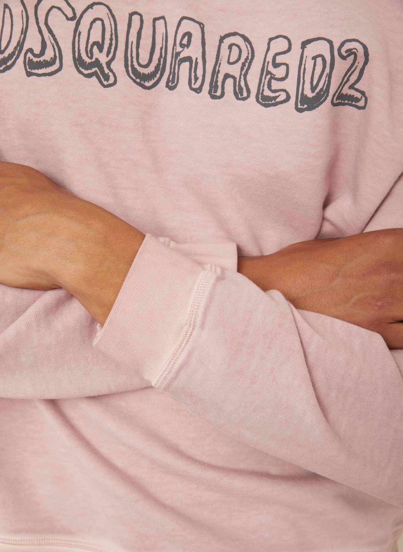 DSQUARED2 Sweatshirt RELAX FIT: ROSÉ