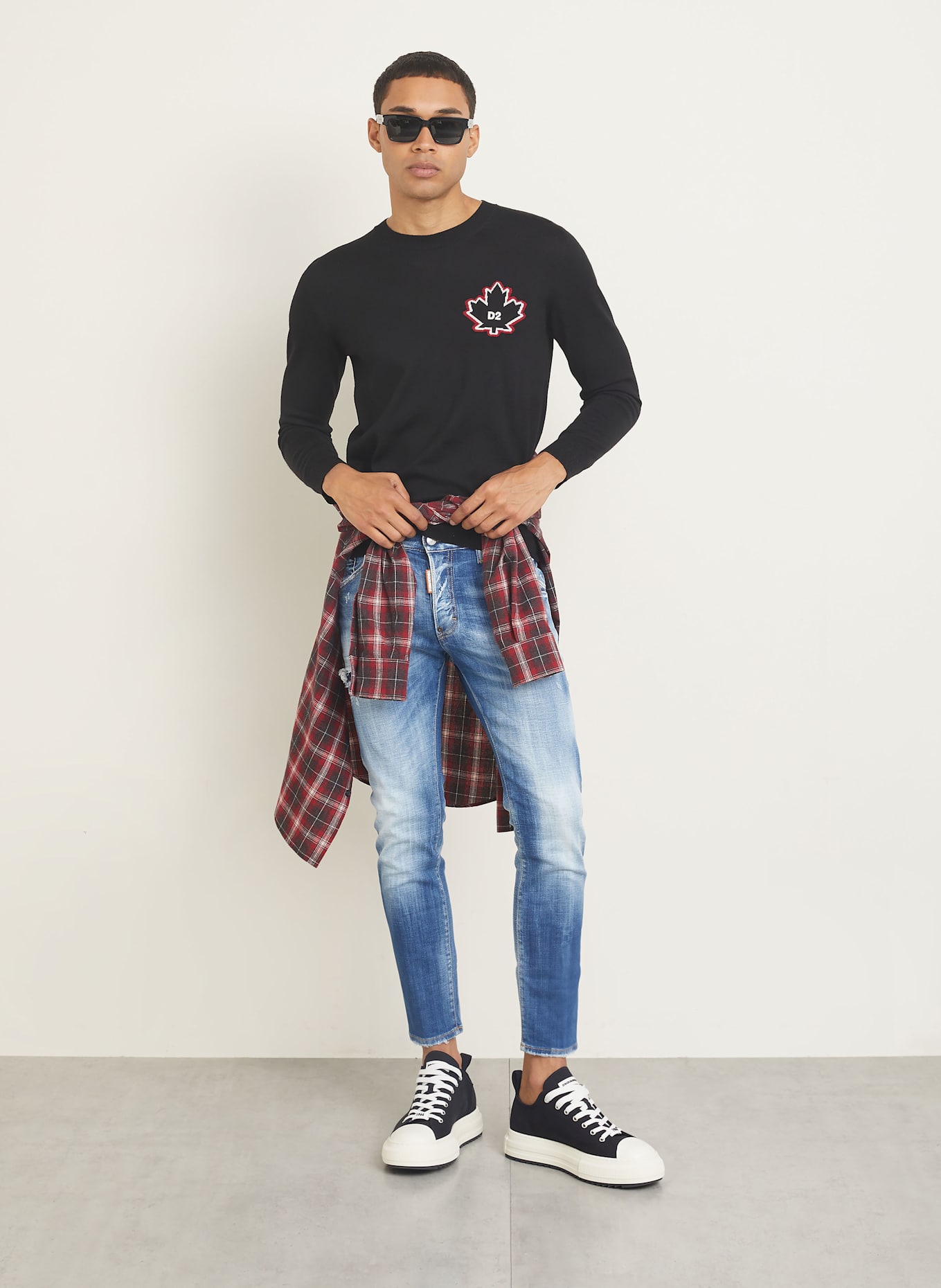 DSQUARED2 Jeans SKATER Extra Slim Fit: 470 NAVY BLUE