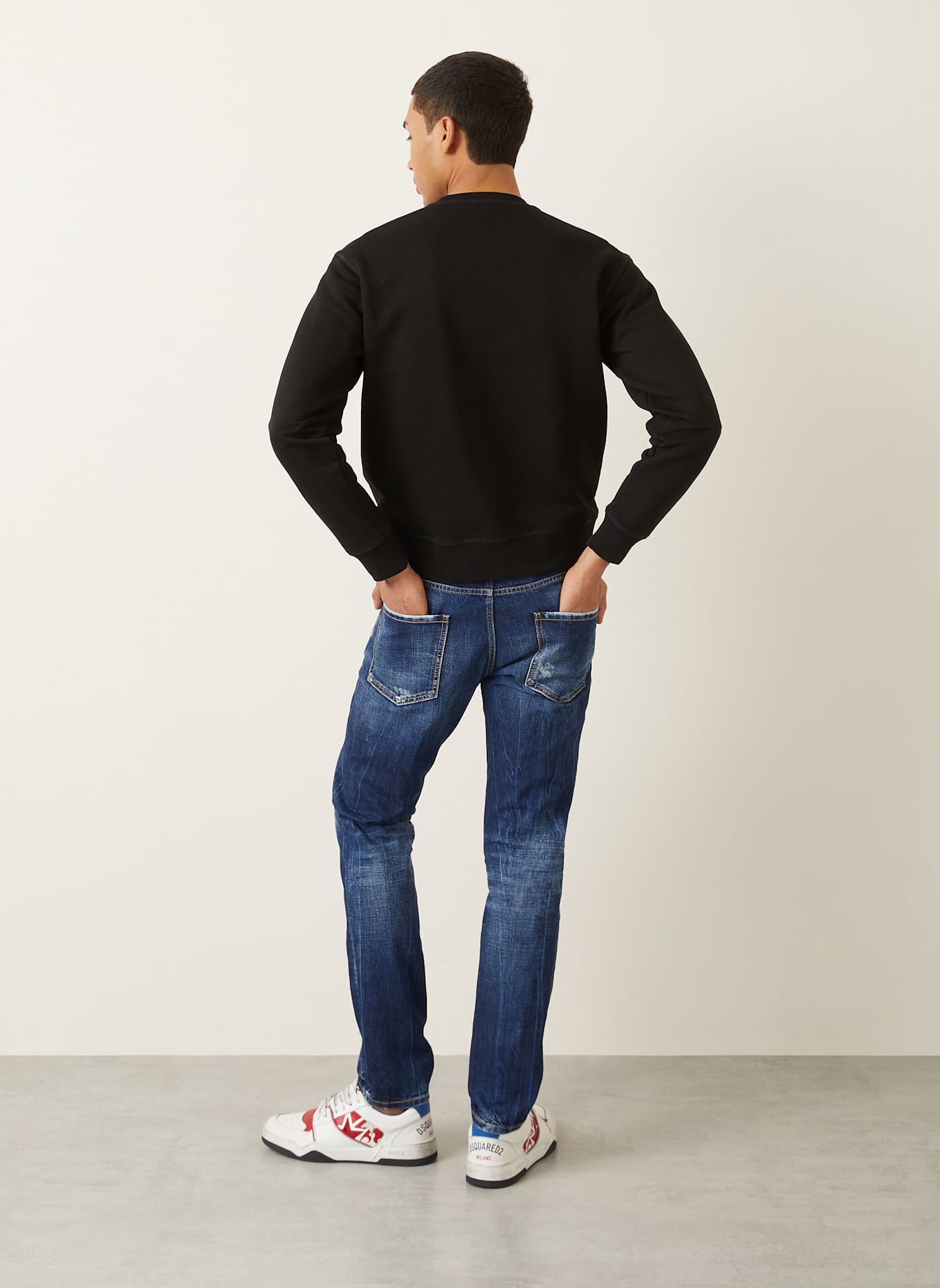 DSQUARED2 Sweatshirt COOL FIT: SCHWARZ