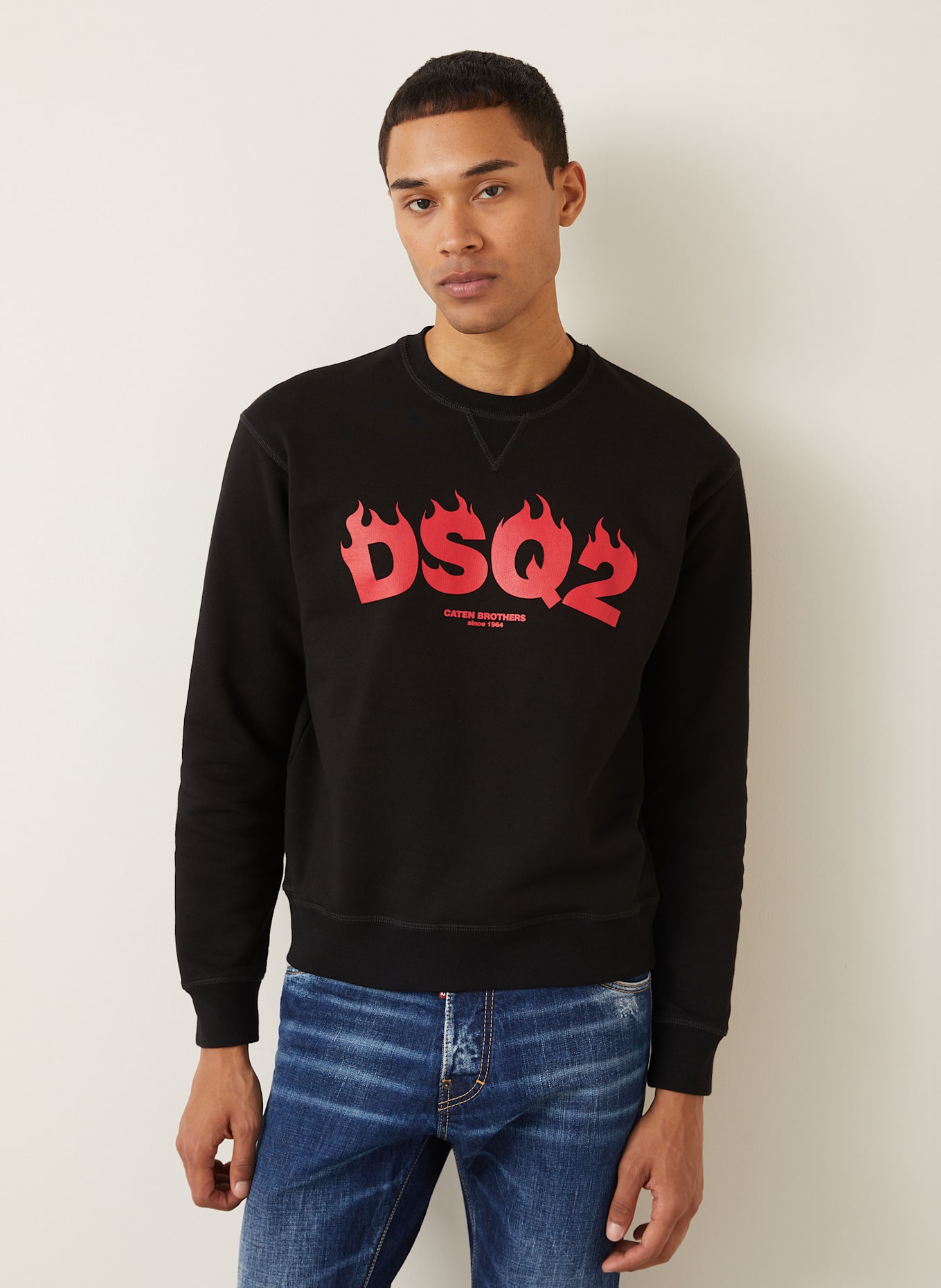 DSQUARED2 Sweatshirt COOL FIT: SCHWARZ
