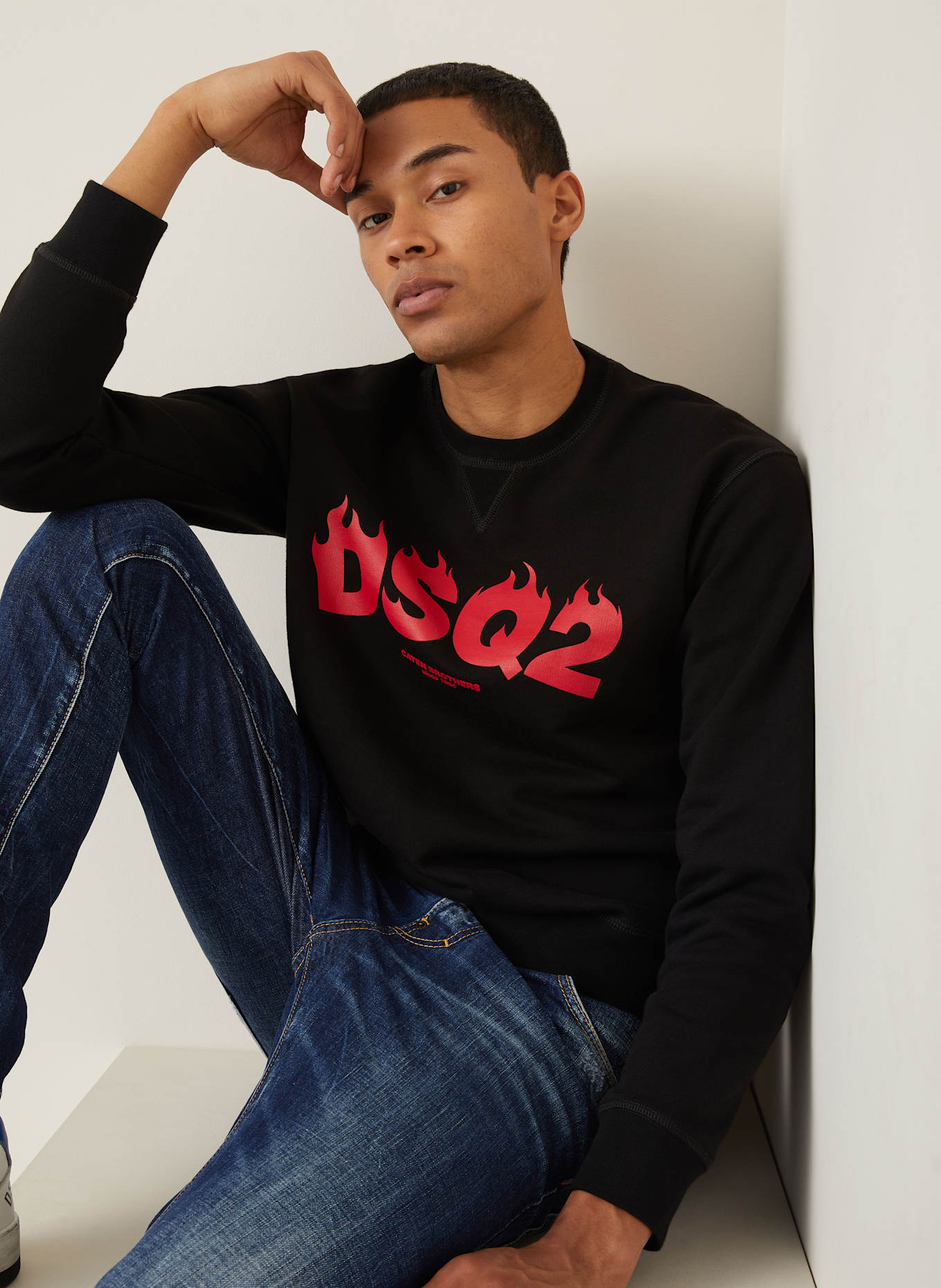 DSQUARED2 Sweatshirt COOL FIT: SCHWARZ