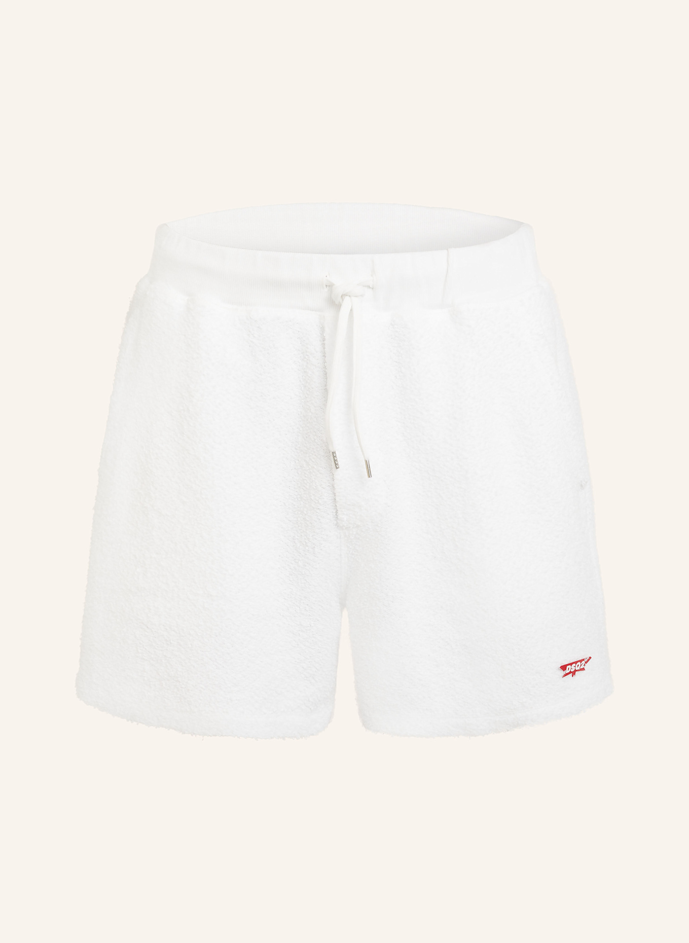 DSQUARED2 Sweatshorts aus Frottee: WEISS