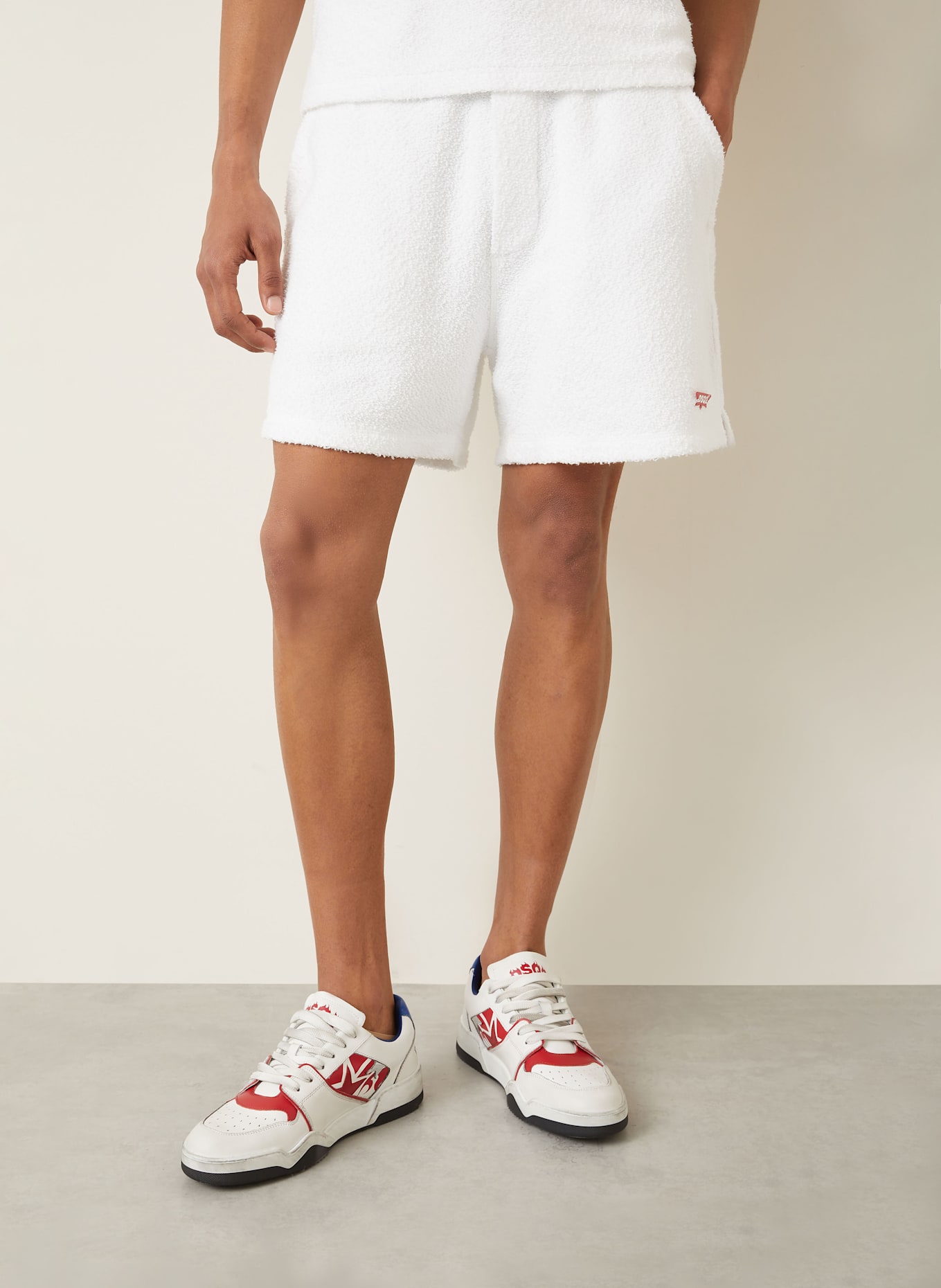 DSQUARED2 Sweatshorts aus Frottee: WEISS