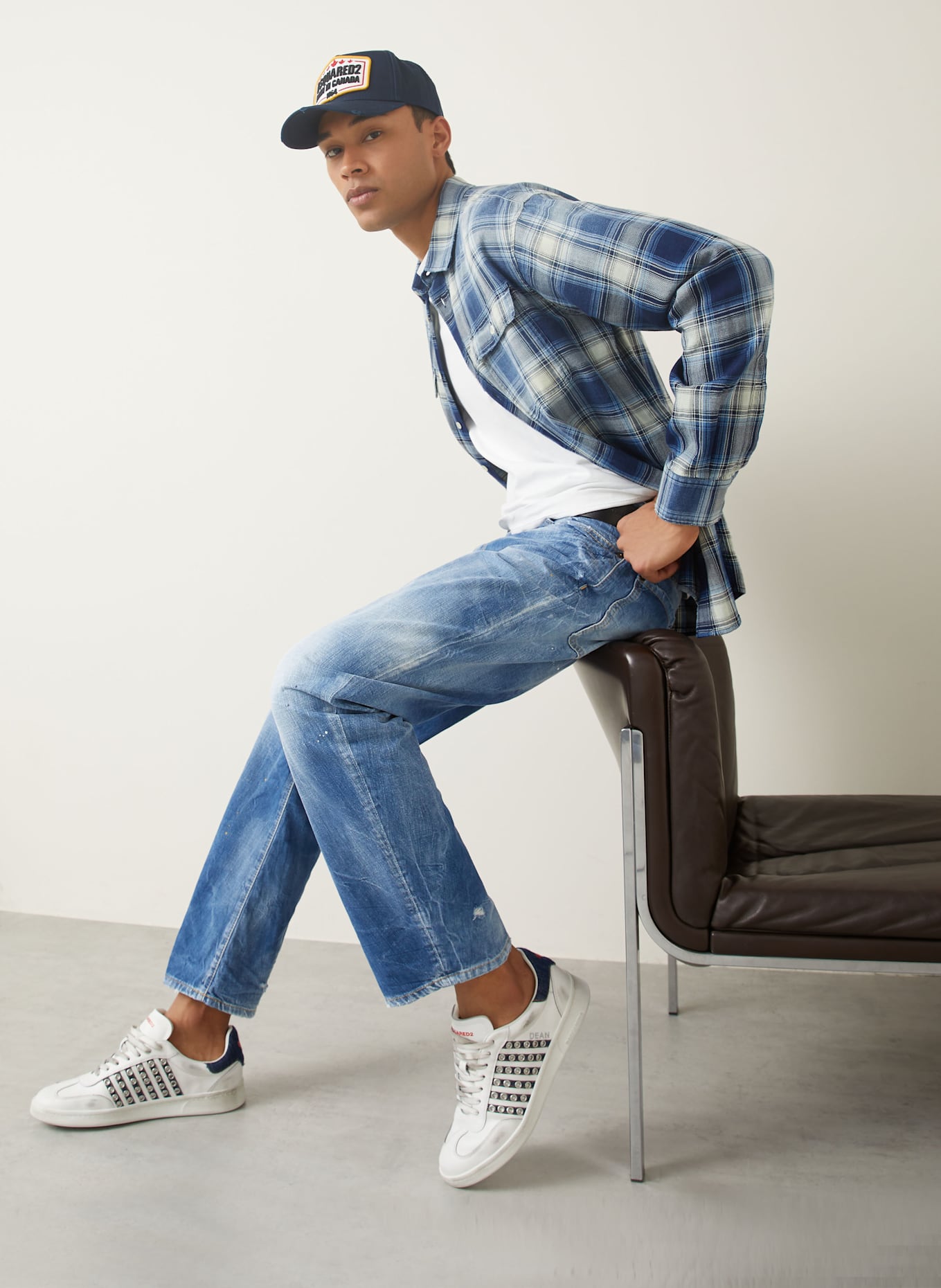 DSQUARED2 Jeans LONDON BRO Regular Fit: 470 NAVY BLUE