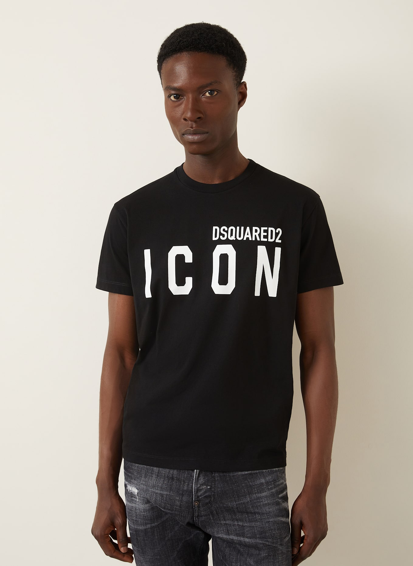 DSQUARED2 T-shirt Dye COOL FIT, Color: BLACK (Image 4)