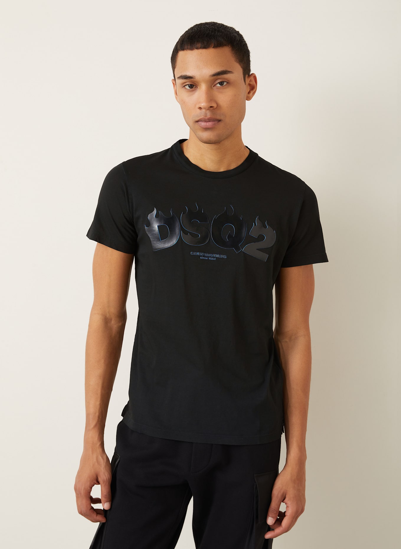 DSQUARED2 Tričko: ČERNÁ