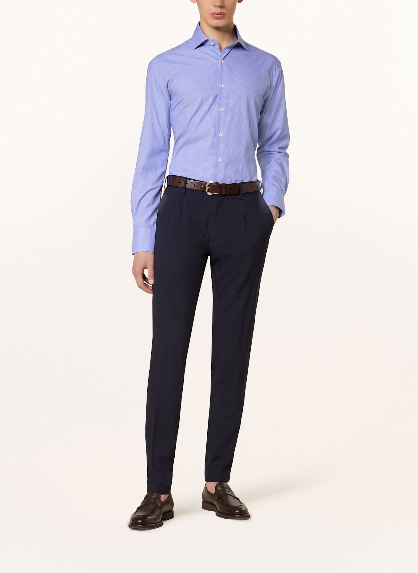 ARTIGIANO Košile Regular Fit: MODRÁ/ BÍLÁ