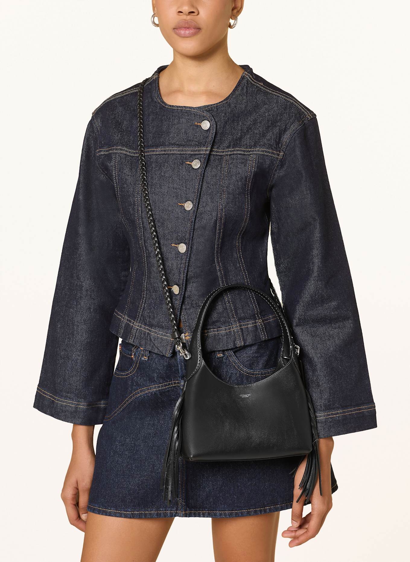 COACH Schultertasche BROOKLYN 23: SCHWARZ