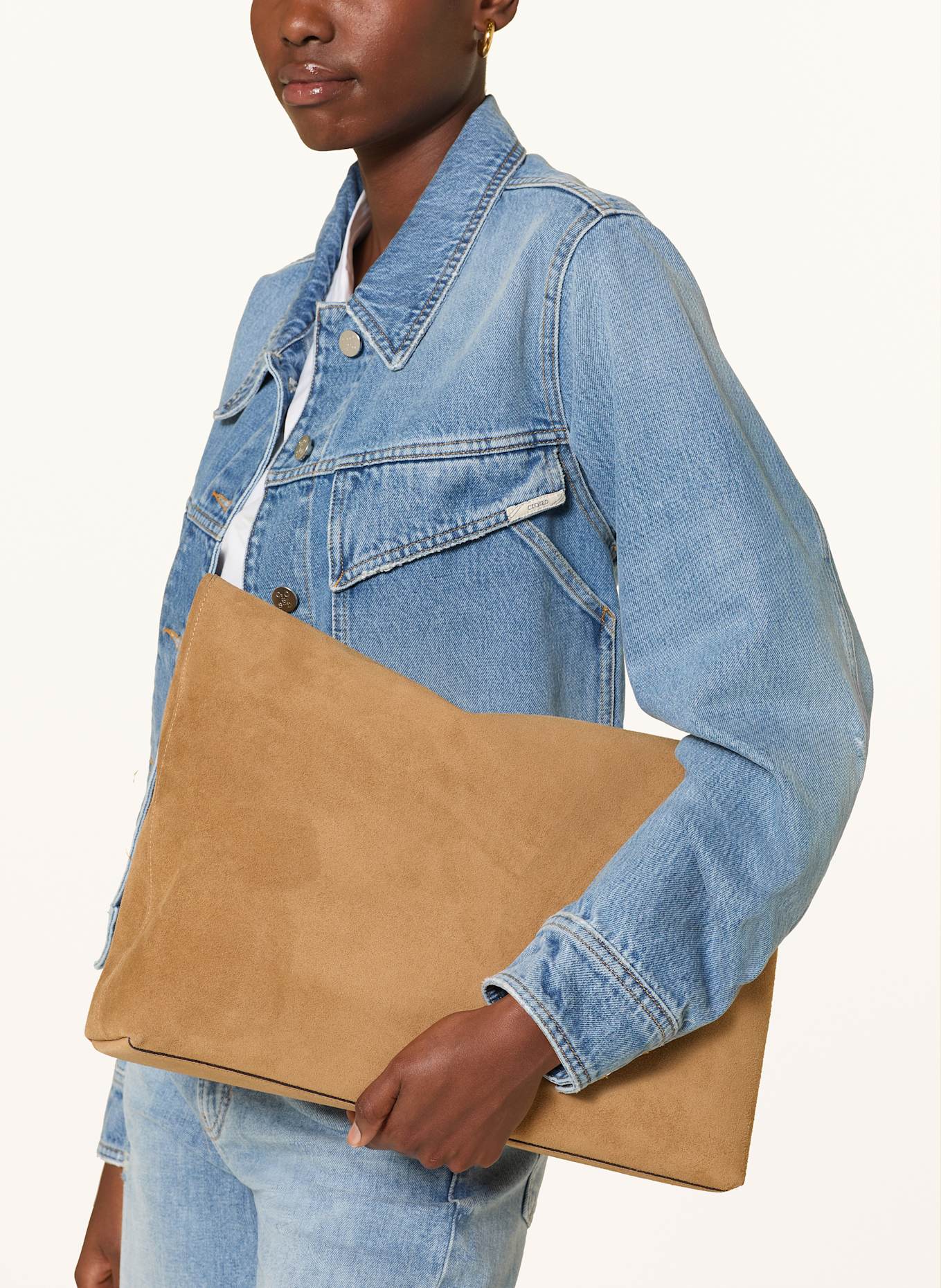 COACH Schultertasche BROOKLYN LARGE: COGNAC