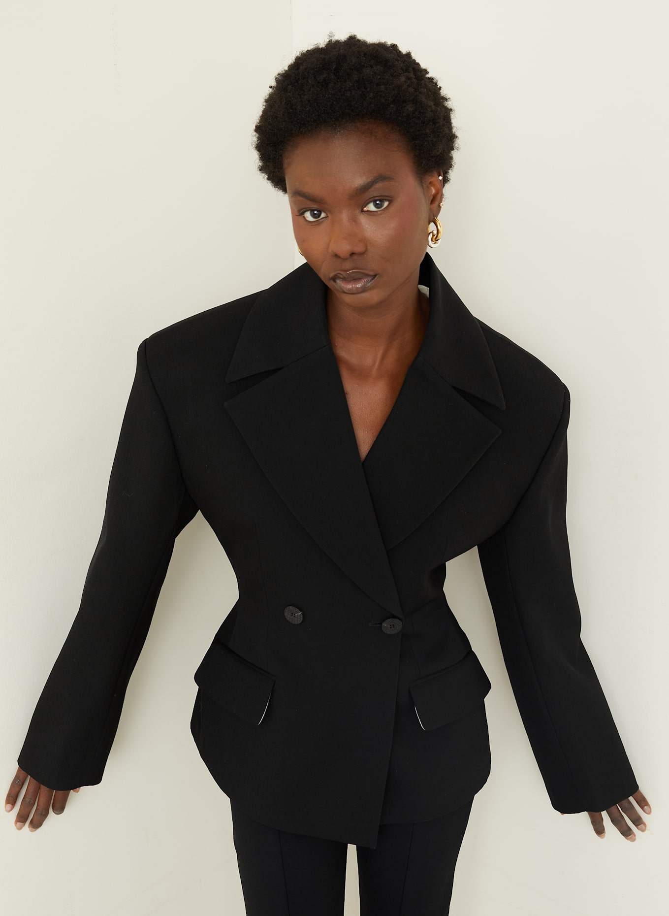 JACQUEMUS Blezer LA VESTE NORMA: CZARNY