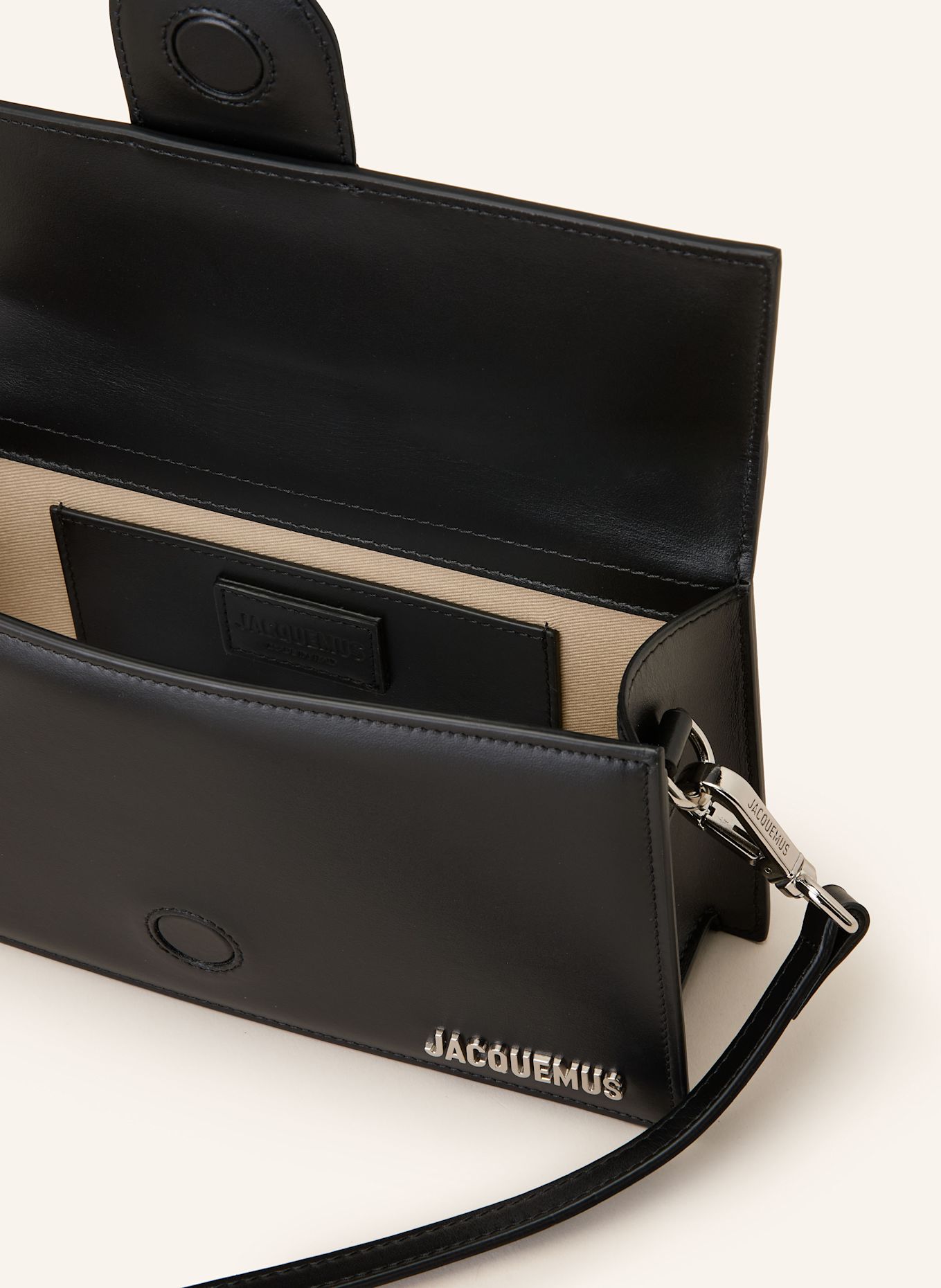 JACQUEMUS Umhängetasche LE GRAND BAMBINO: SCHWARZ