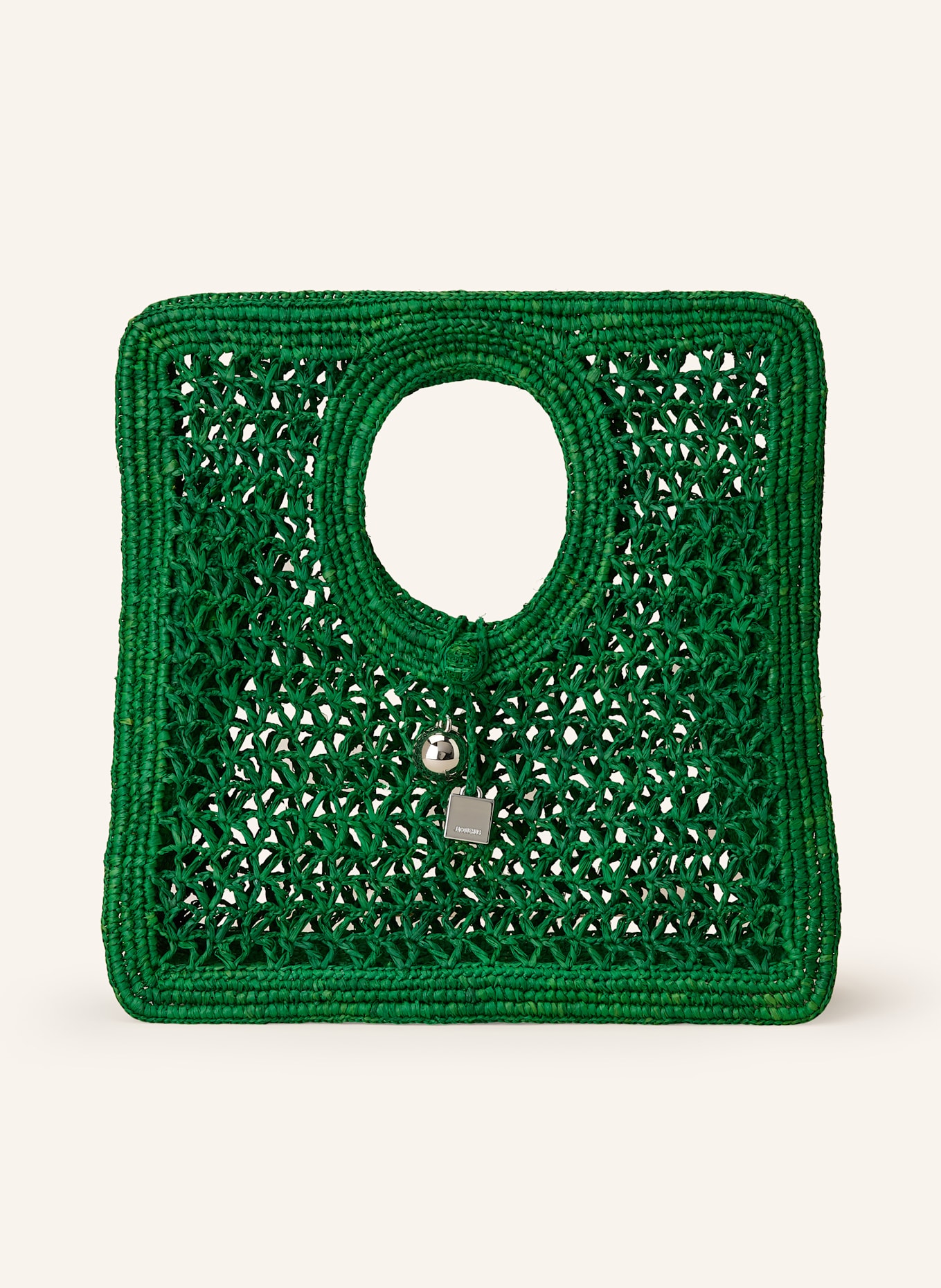 JACQUEMUS Shopper LE PETIT CARRE SPIAGGIA: DUNKELGRÜN