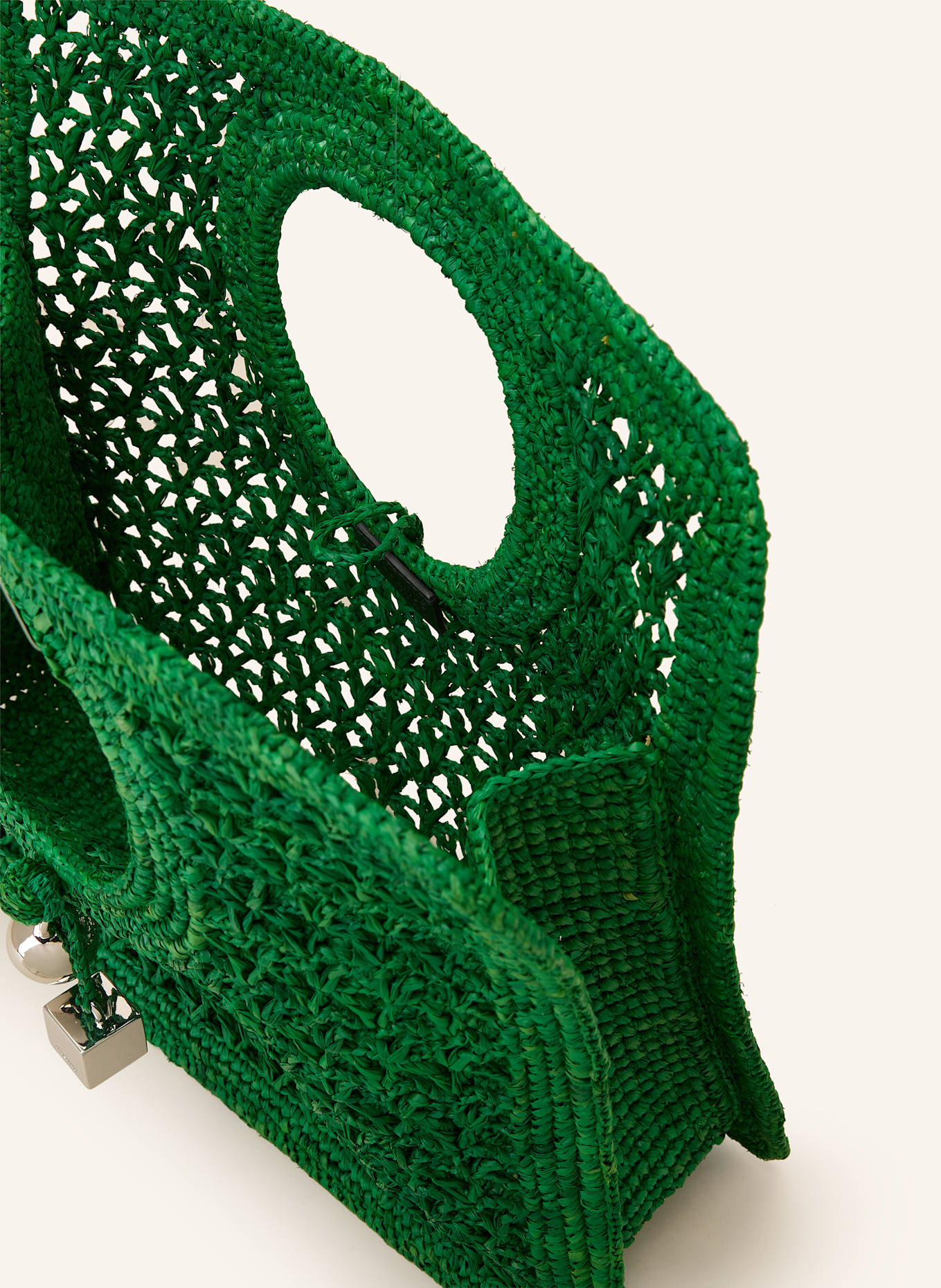 JACQUEMUS Shopper LE PETIT CARRE SPIAGGIA: DUNKELGRÜN