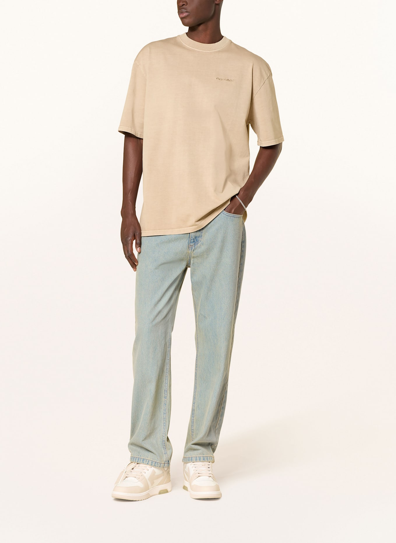 PEGADOR Oversized-Shirt: GRAU