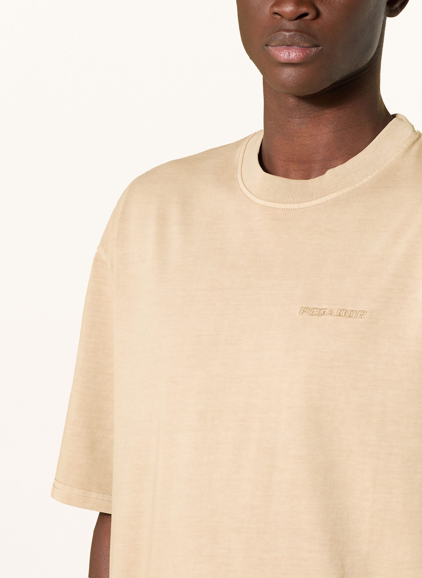 PEGADOR Oversized-Shirt: GRAU