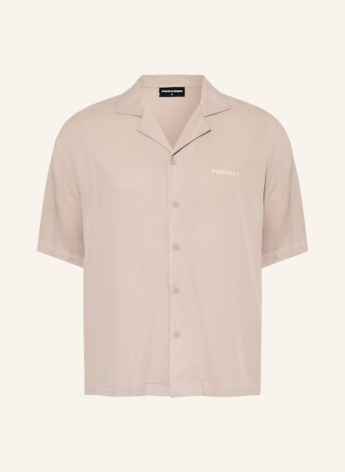 PEGADOR Resorthemd Comfort Fit: TAUPE