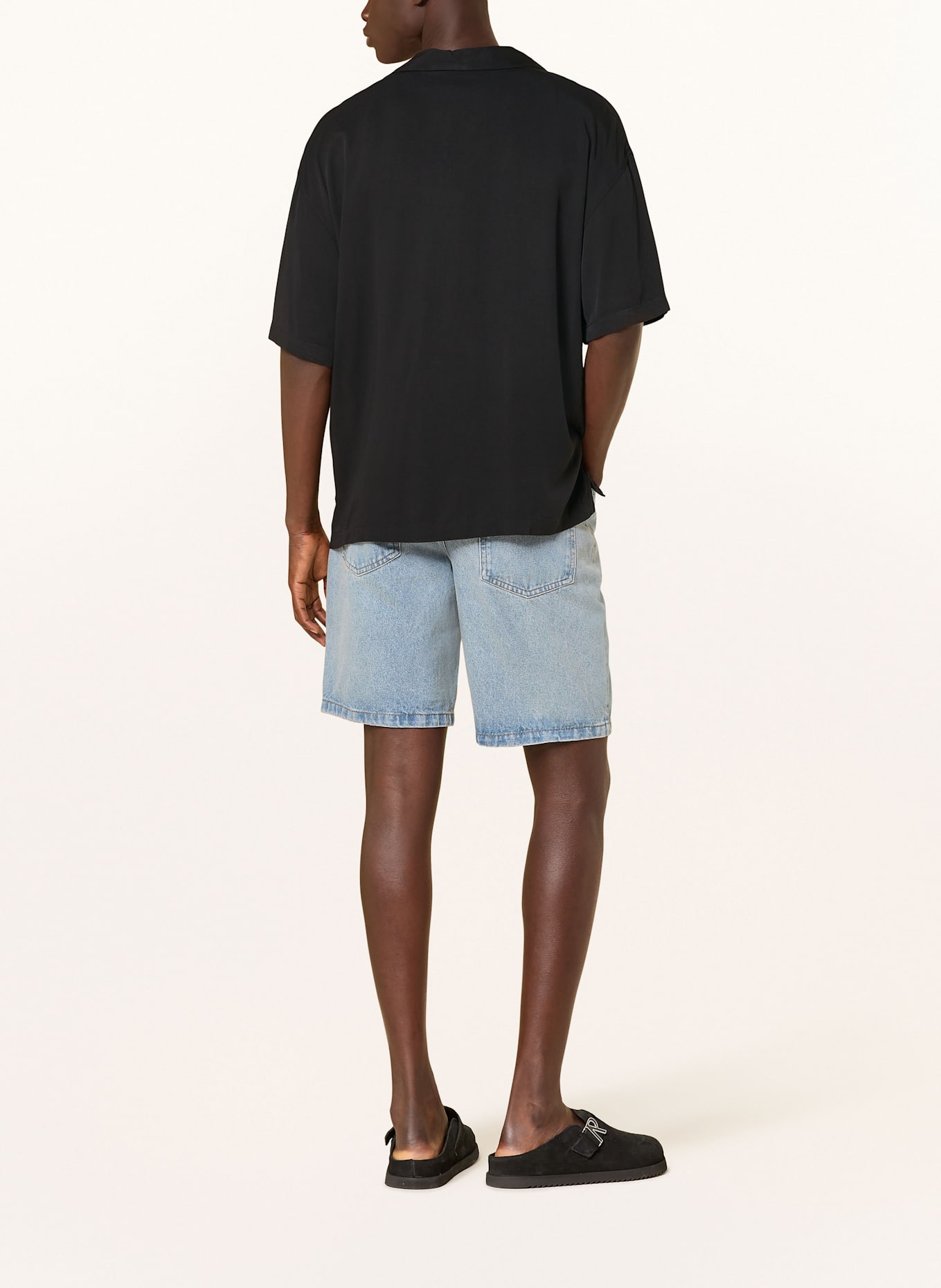 PEGADOR Resorthemd Comfort Fit: SCHWARZ