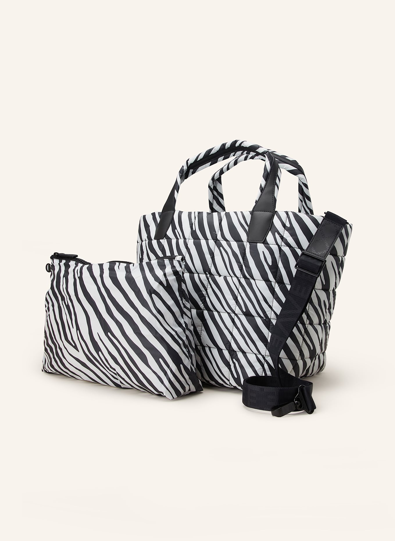 Vee Collective Torba shopper PORTER TOTE MEDIUM: BIAŁY/ CZARNY