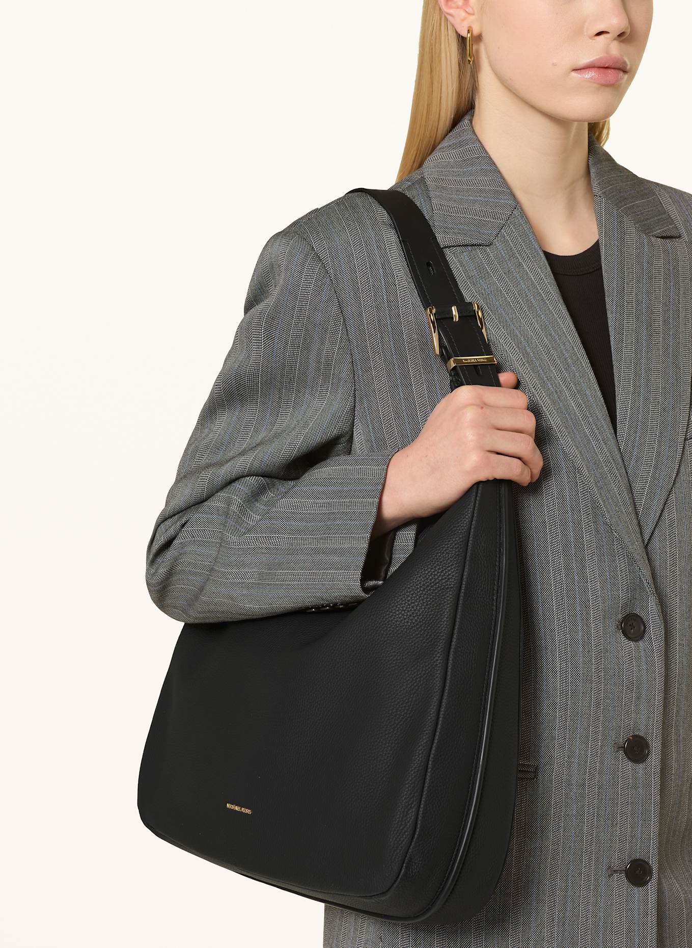 MICHAEL KORS Hobo-Bag NOLITA LARGE: SCHWARZ