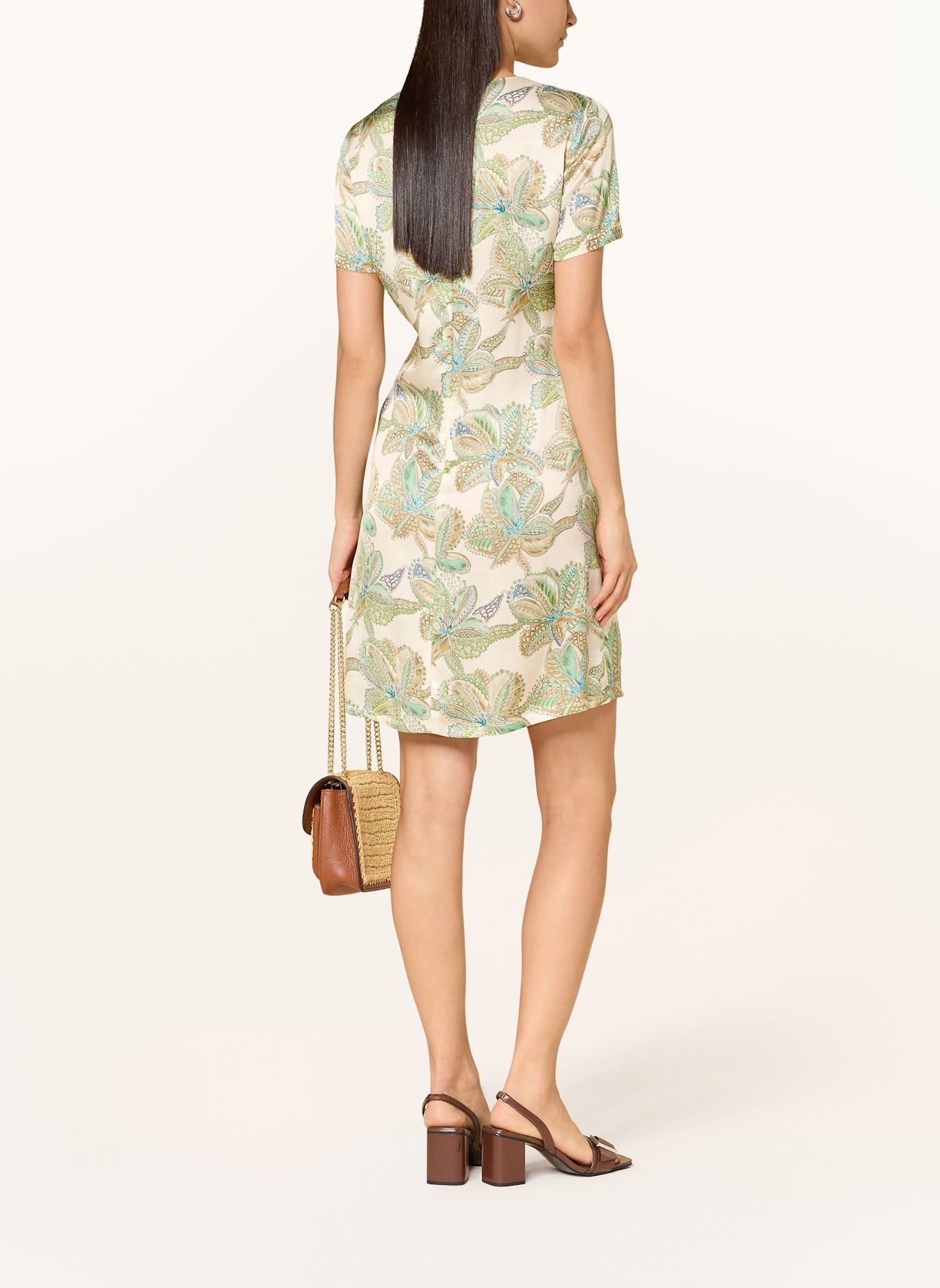 RIANI Satinkleid: HELLGRÜN / GRÜN